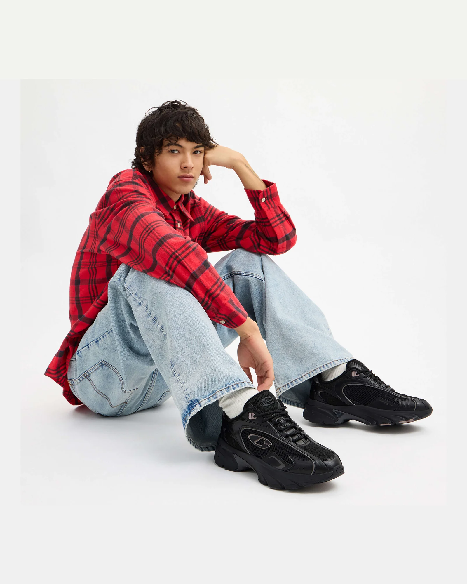 Кроссовки Coach Bolt Runner черные — 8
