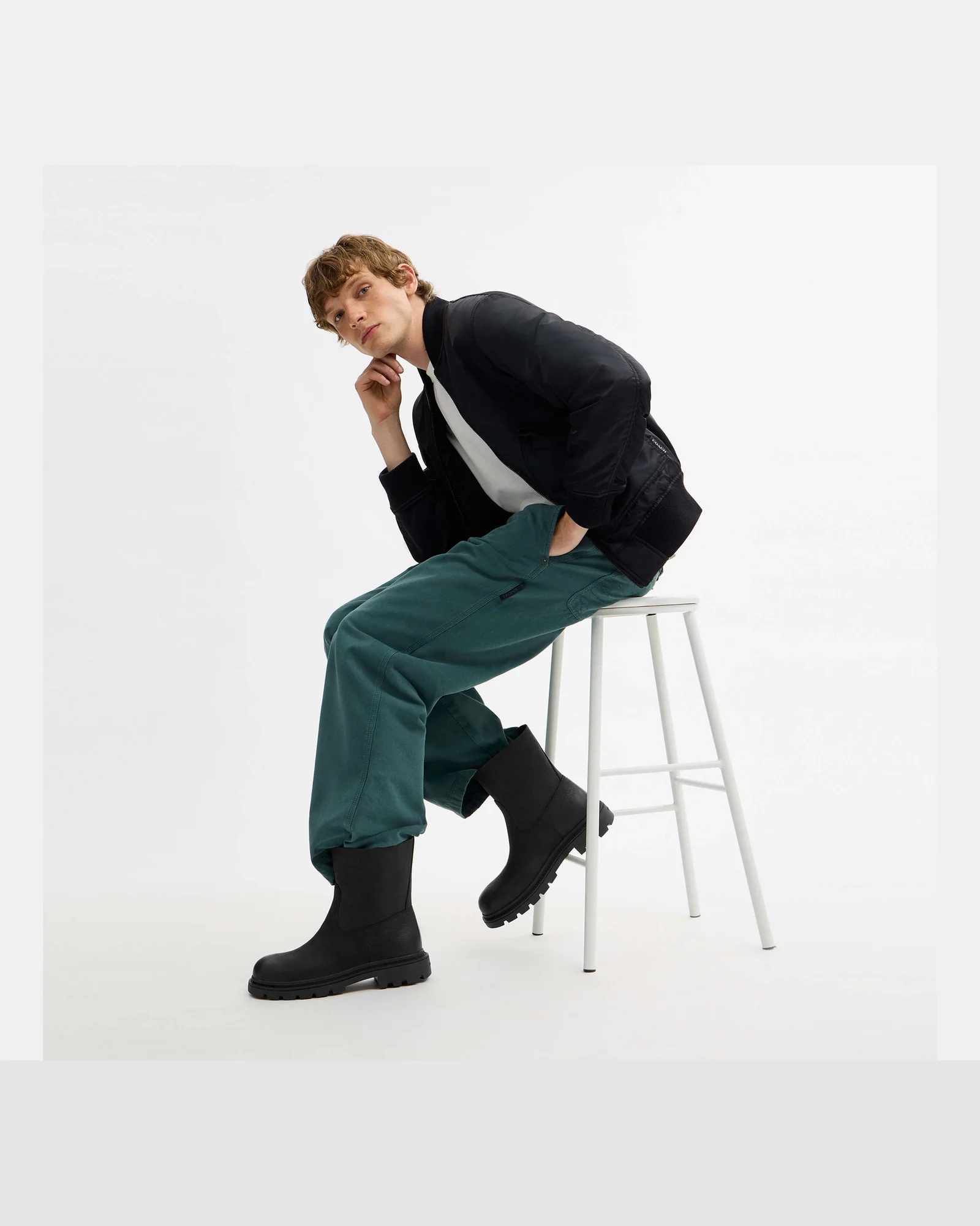 Мужские кожаные ботинки Coach Work Boot — 3