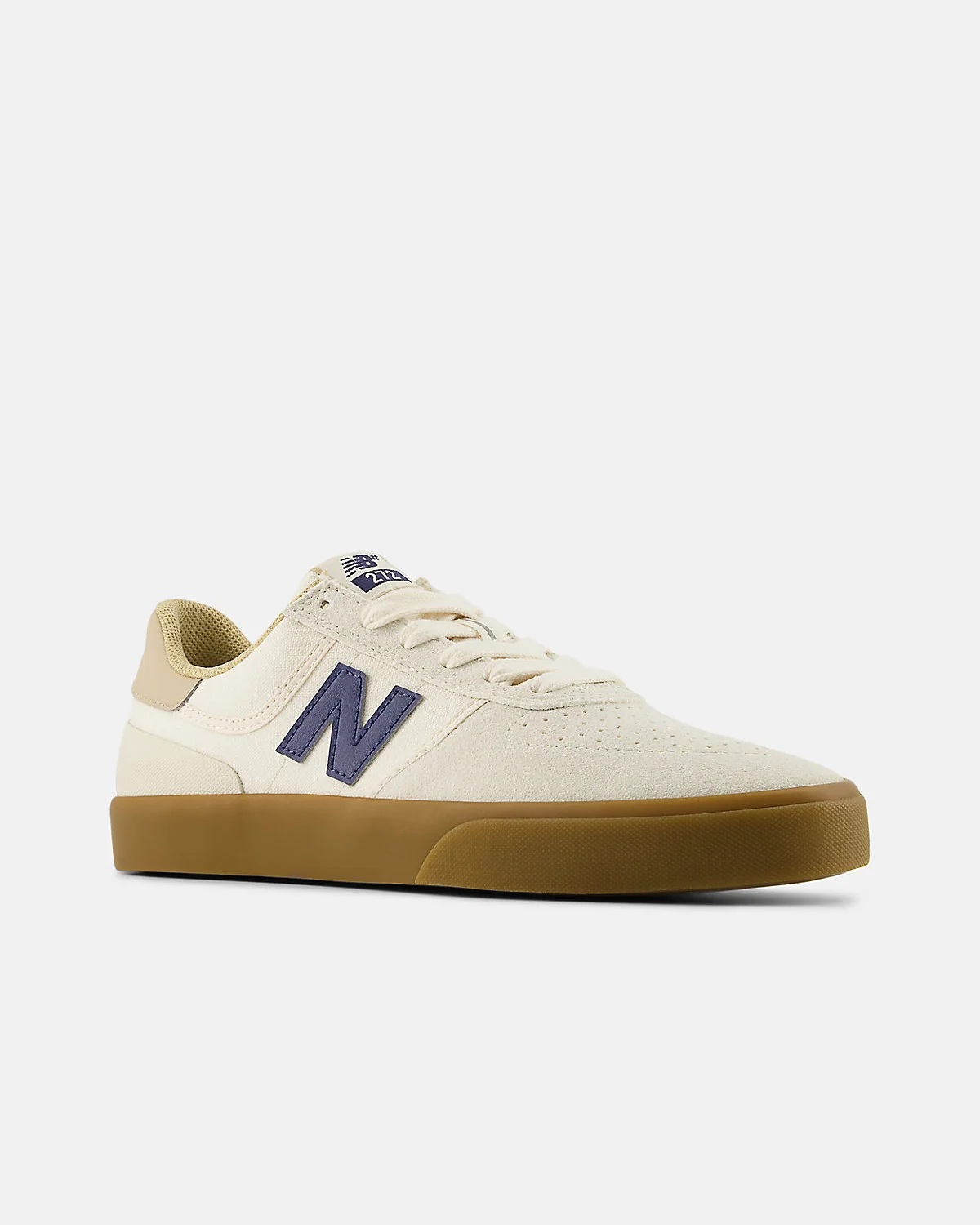 Чёрные кроссовки New Balance Numeric 272, вид снизу-сбоку, парная обувь.