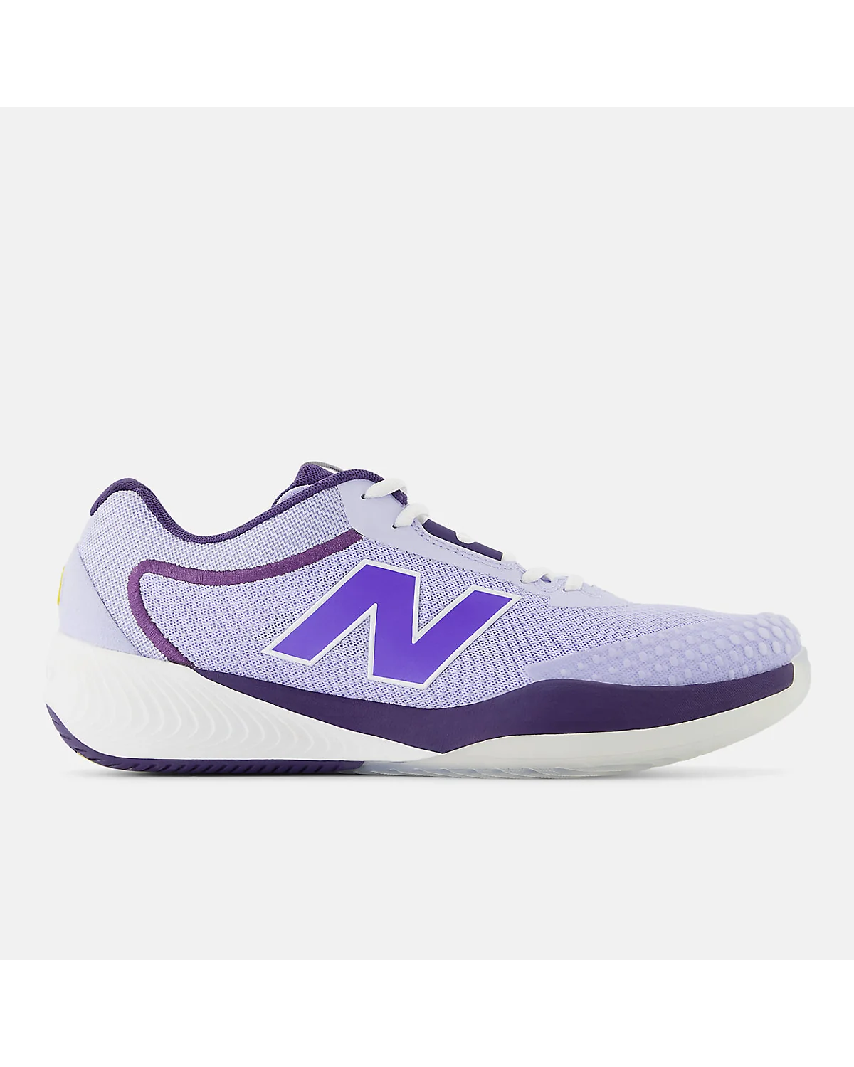 Кроссовки New Balance FuelCell 996v6 сине-фиолетовые с тёмной пяткой, вид сбоку
