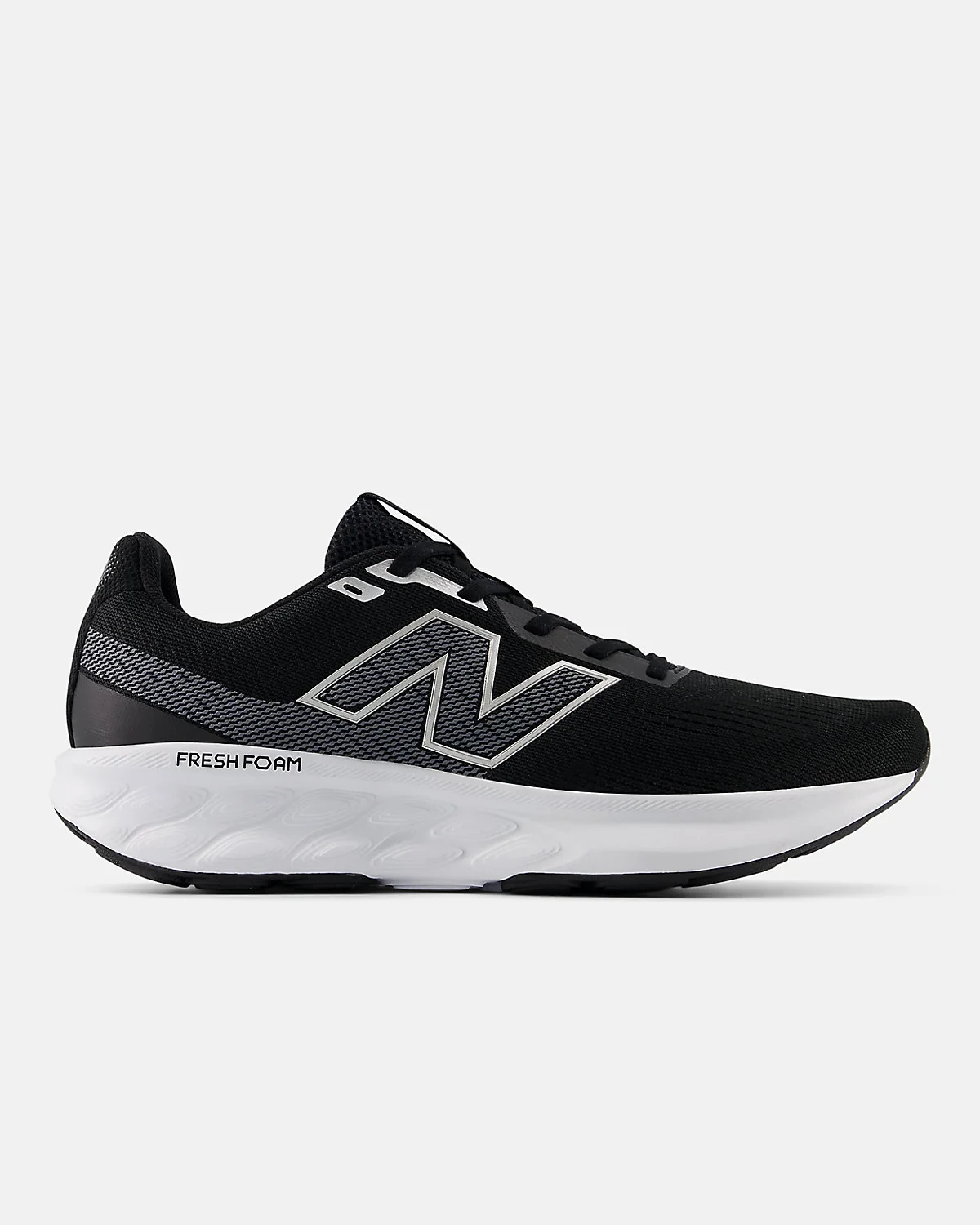 Кроссовки New Balance 520 v9 бежевые с тёмно-синим логотипом, вид сбоку