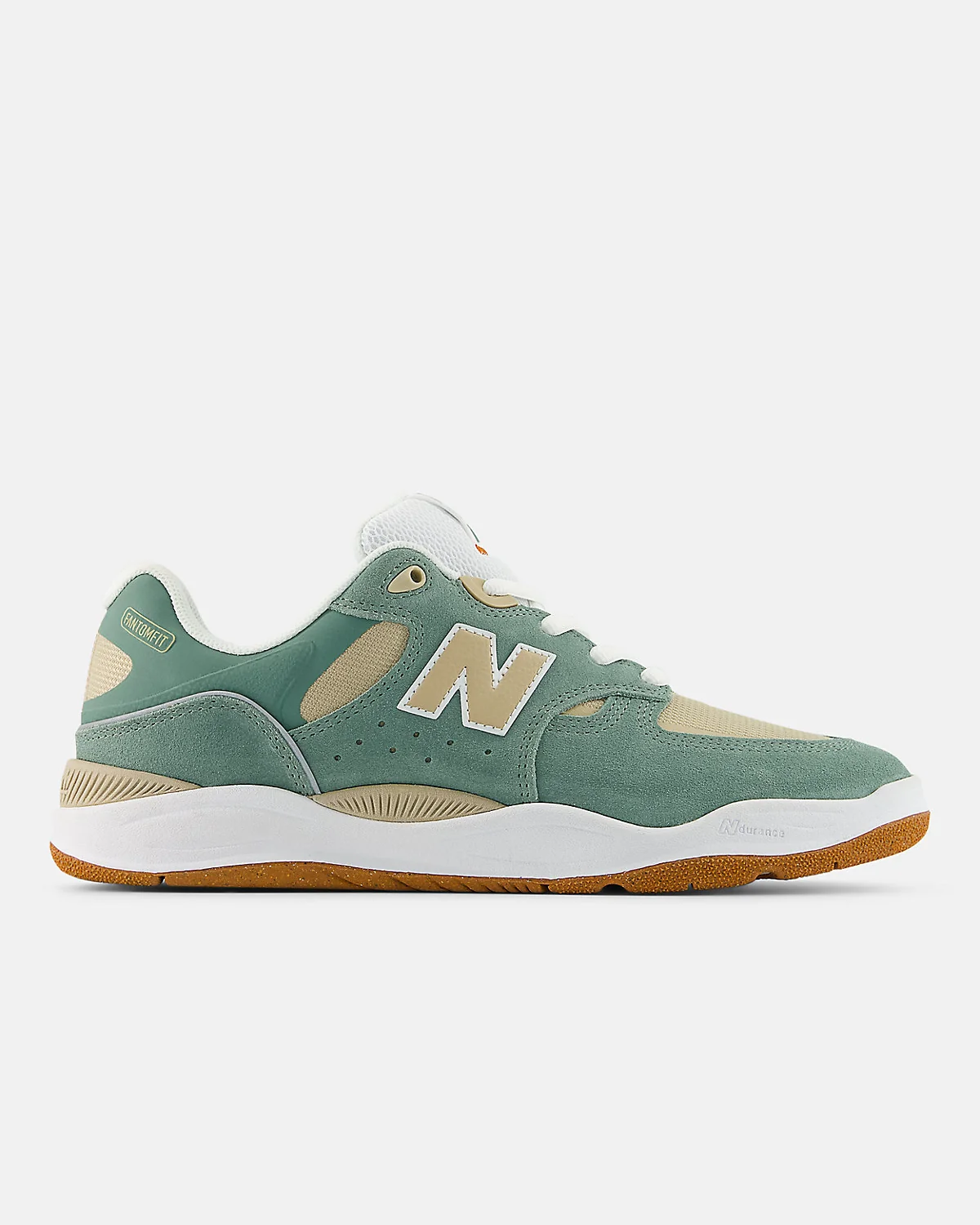 Скейтовые кроссовки New Balance Numeric 1010 льняные с чёрным, вид сбоку