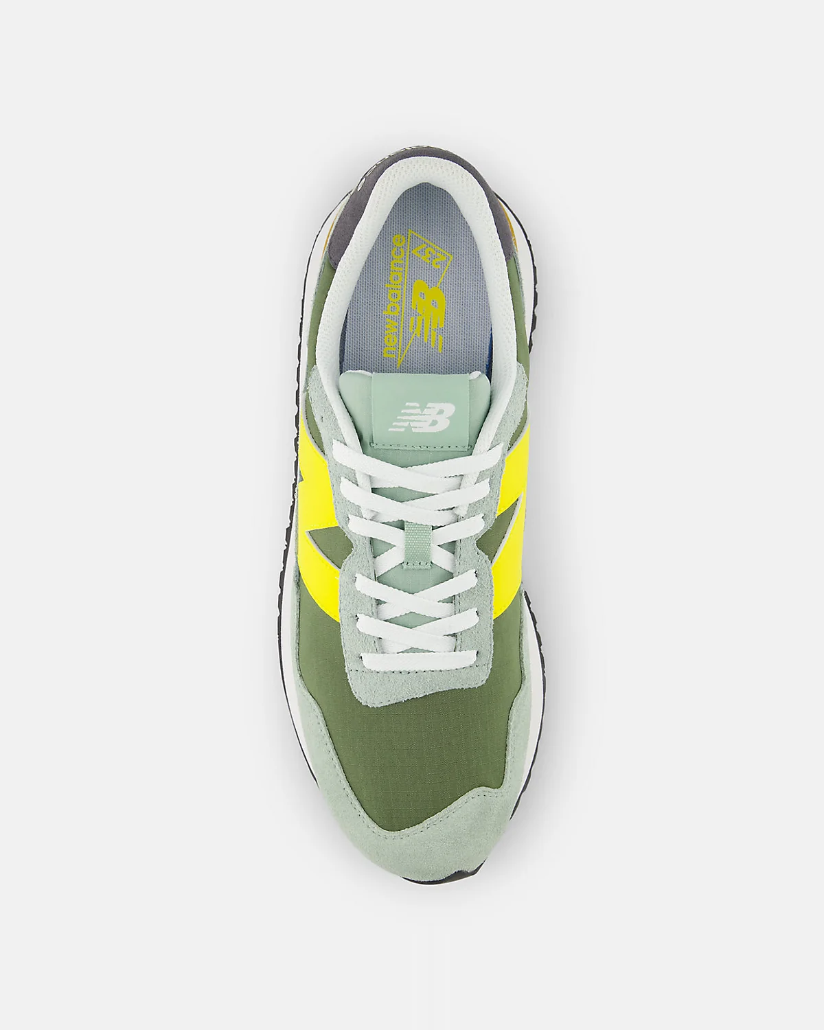Кроссовки New Balance 237 в стиле 70-х зеленые — 4