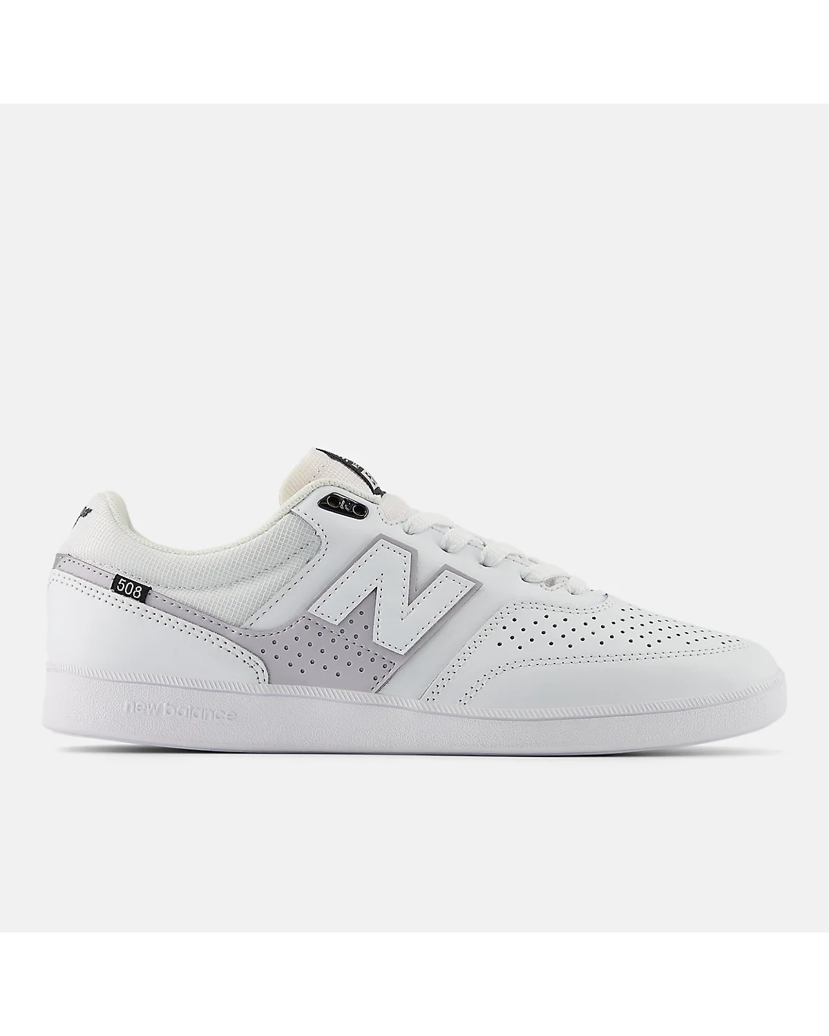 Белые скейтовые кроссовки New Balance NB Numeric 508, вид сбоку