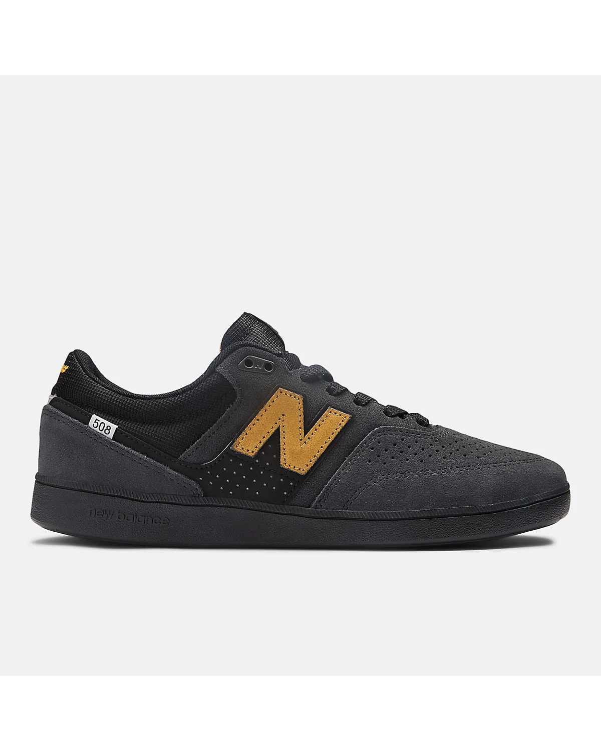 Тёмно-серые кроссовки New Balance Brandon Westgate 508, вид сбоку.