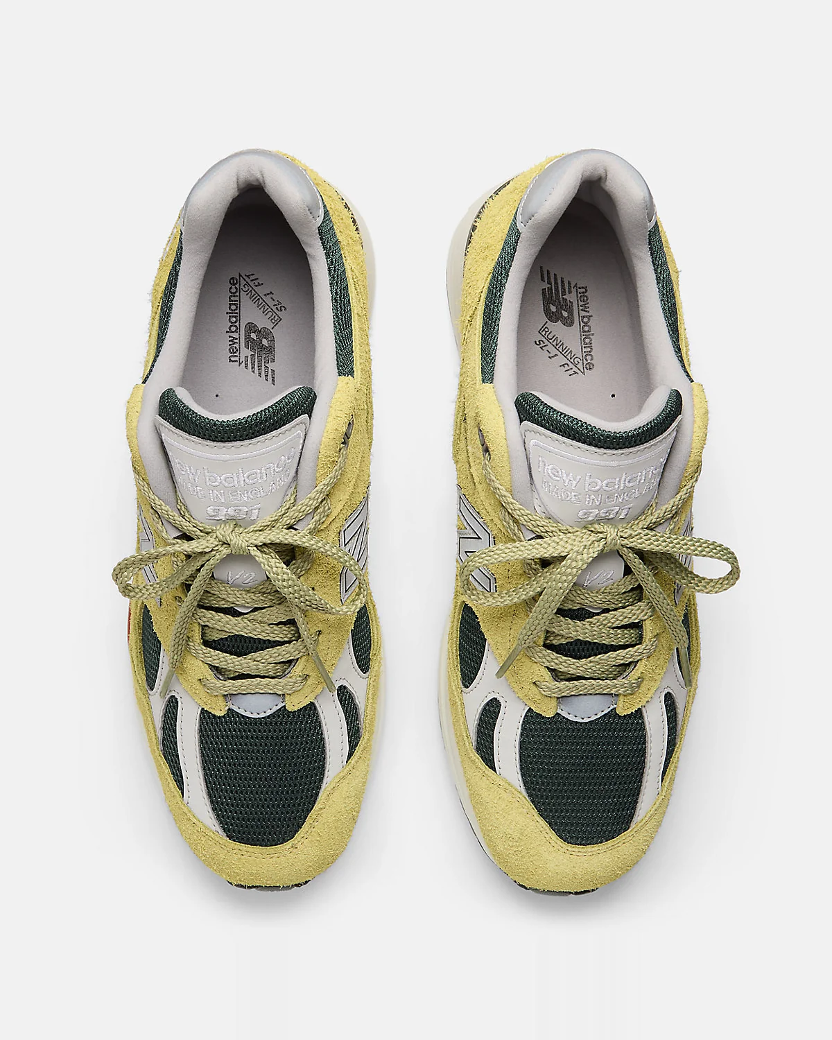 Кроссовки New Balance Made in UK 991v2 желтые — 4