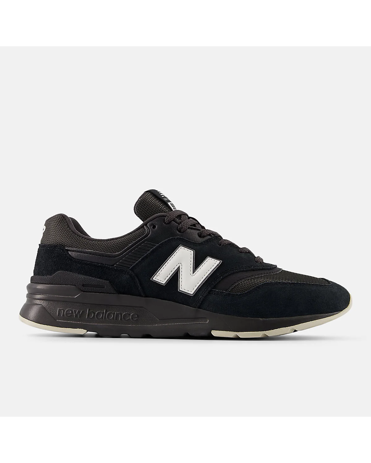 Чёрно-белые кроссовки New Balance 997H, вид сбоку