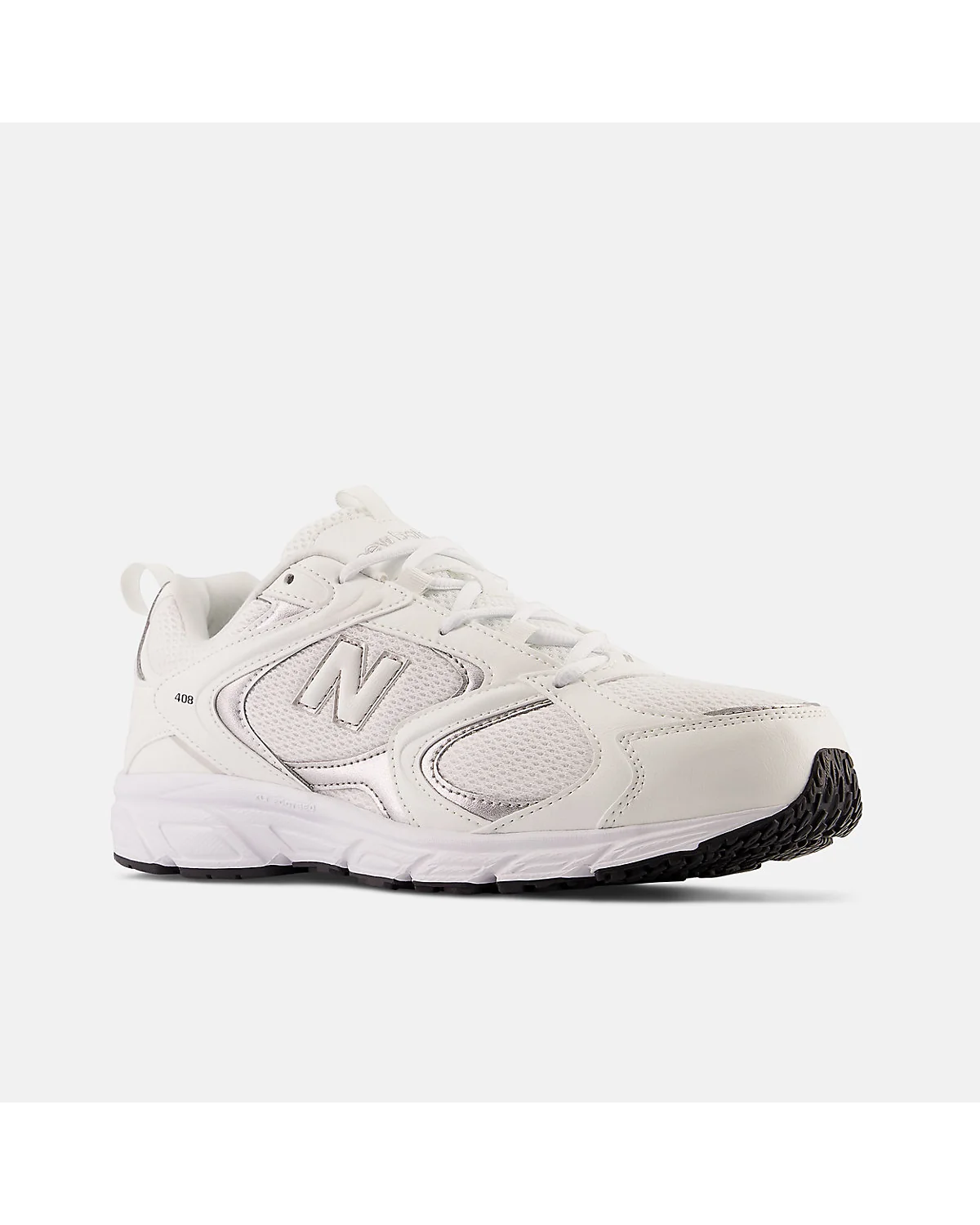 Белые кроссовки New Balance 408, вид в три четверти