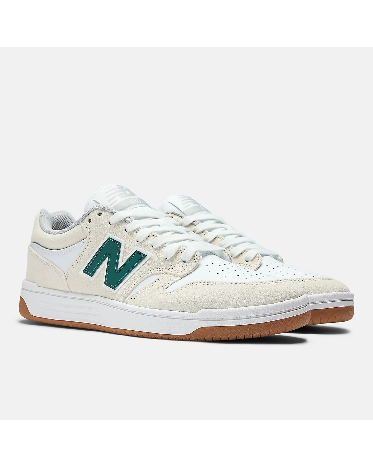 Кроссовки New Balance 480, вид три четверти, видны все детали конструкции.