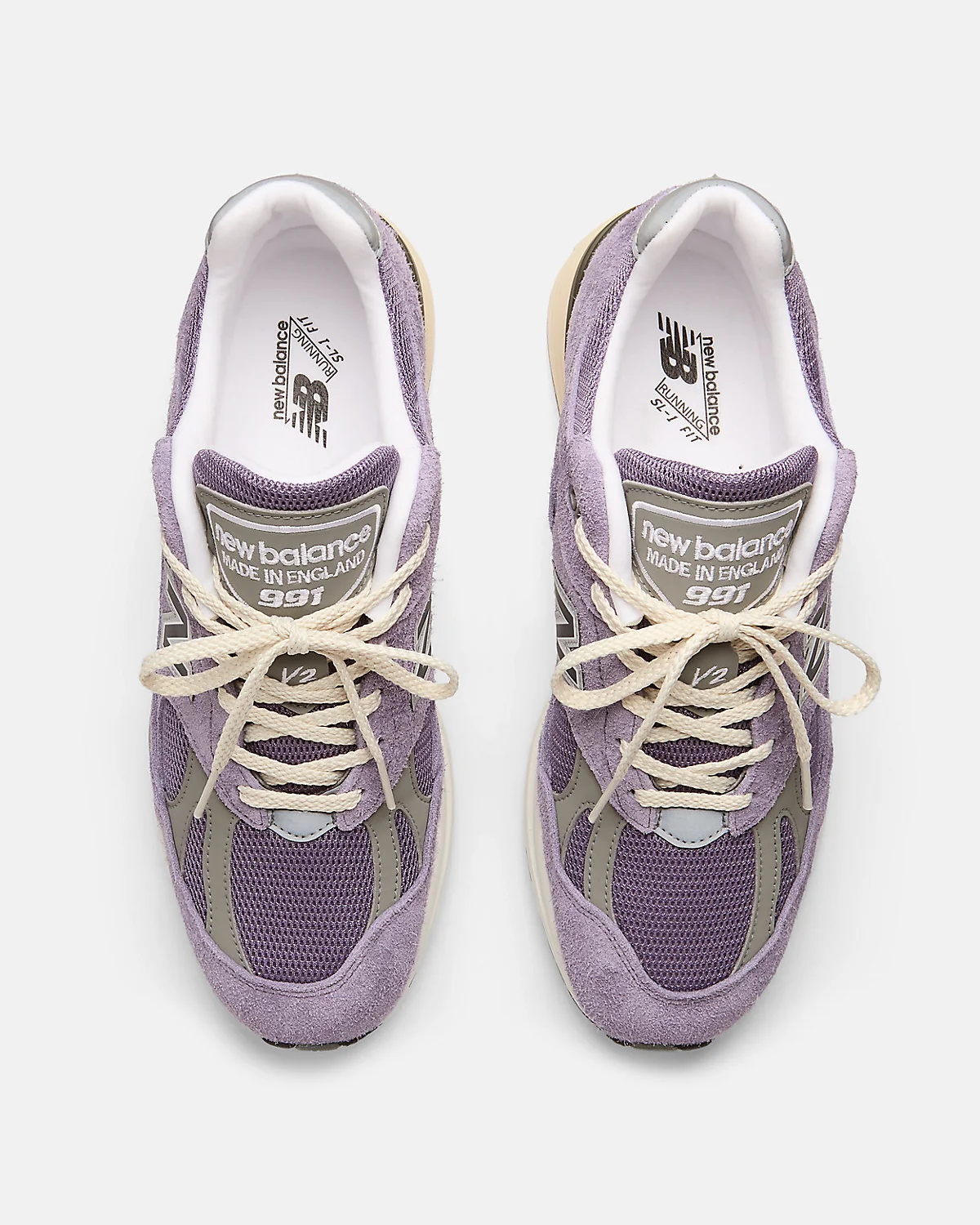 Кроссовки New Balance Made in UK 991v2 фиолетовые — 4