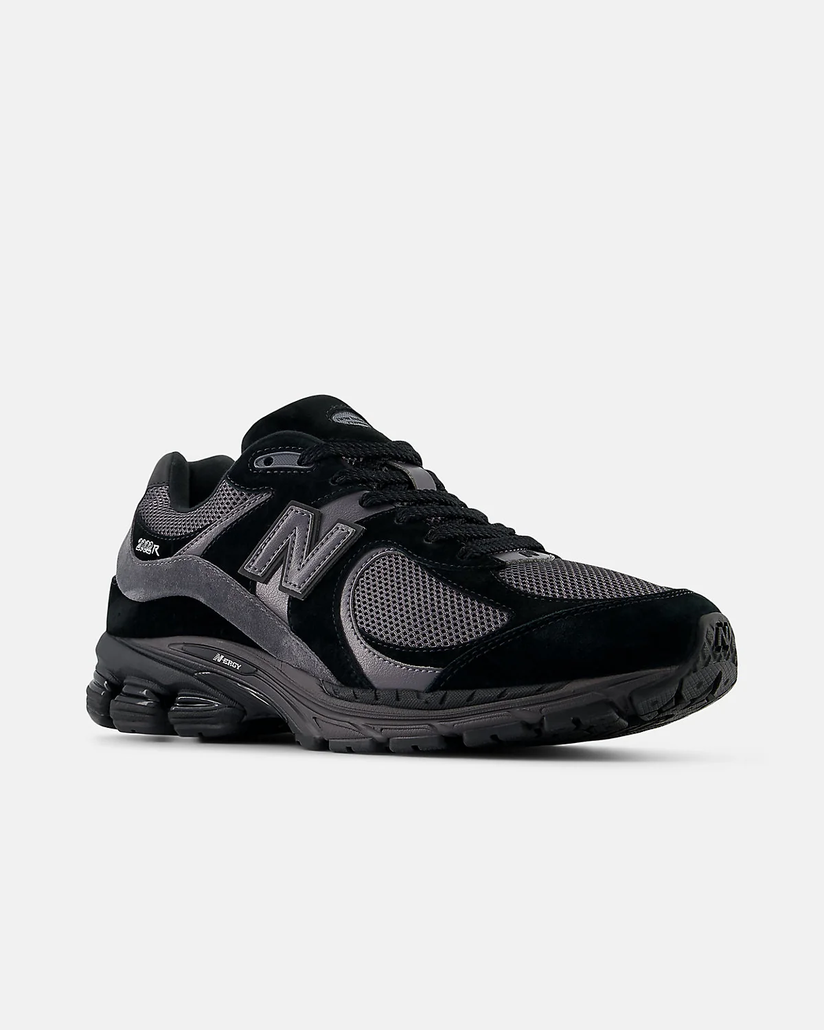 Кроссовки New Balance 2002R черные с эффектом магнит — 2