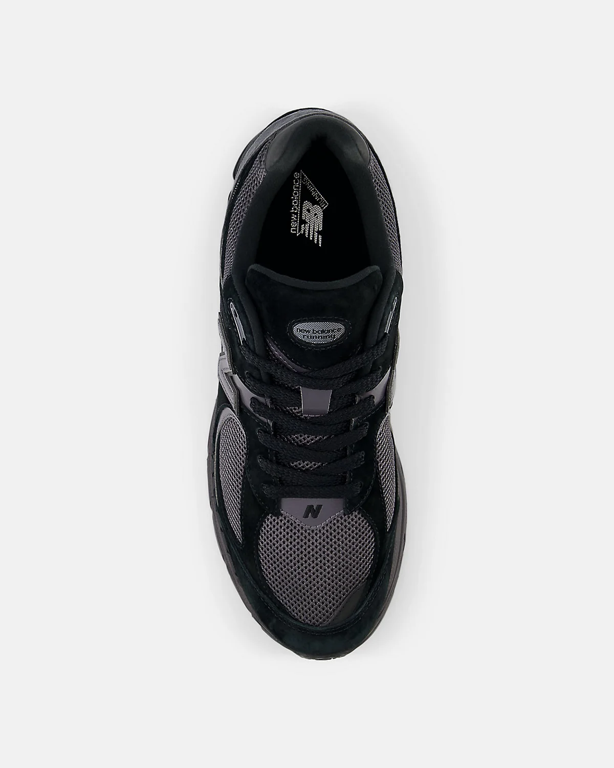 Кроссовки New Balance 2002R черные с эффектом магнит — 4