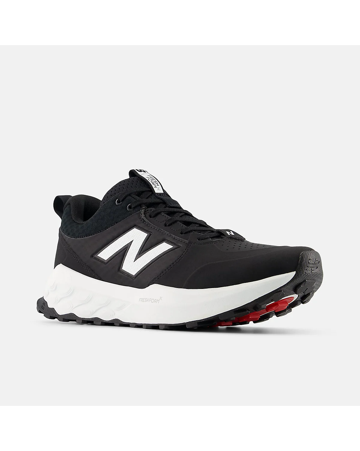 Кроссовки New Balance Fresh Foam 950V4 чёрные, ракурс спереди, видна конструкция голенища.