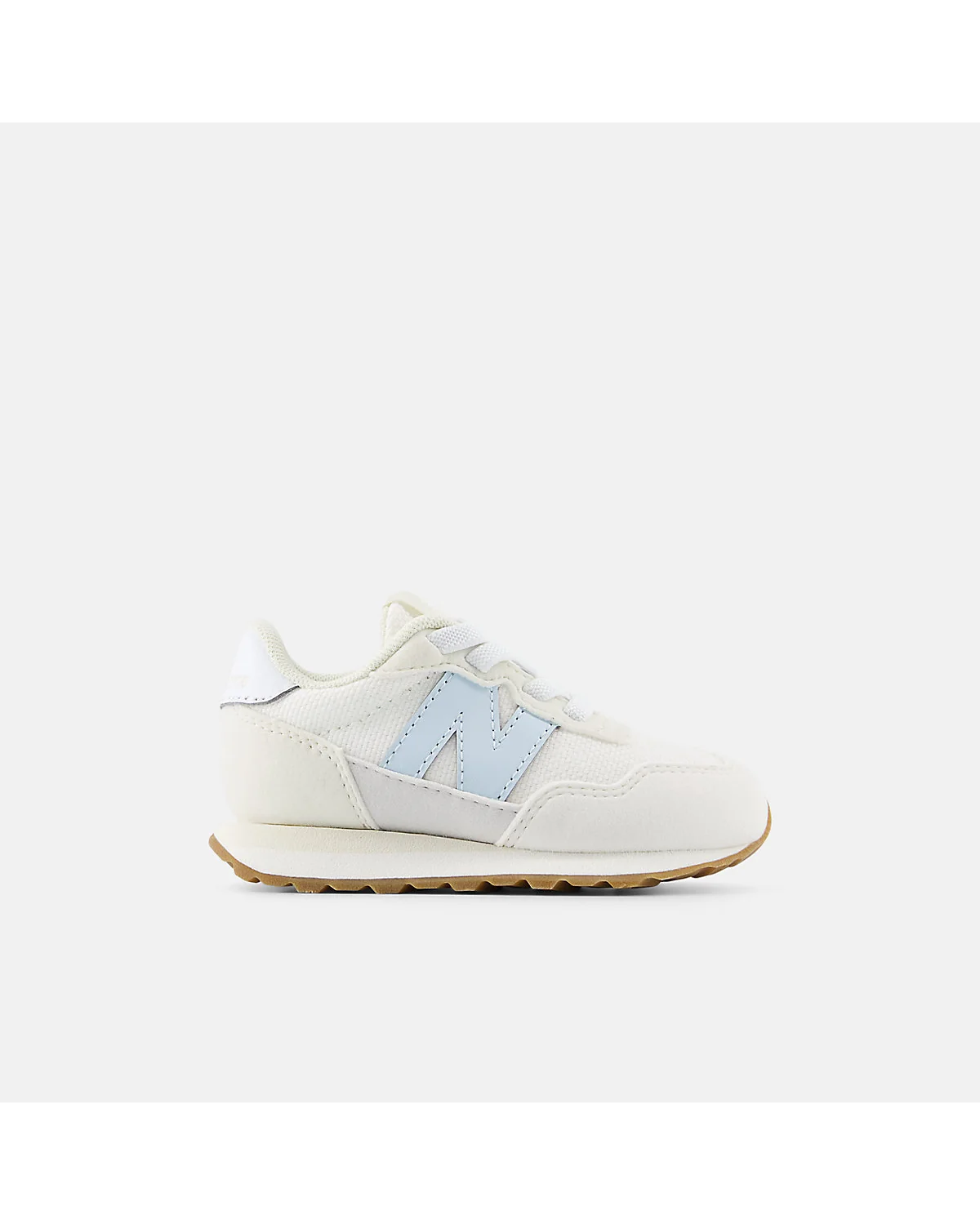 Детские кроссовки New Balance 237 Bungee светлые с бежевой подошвой