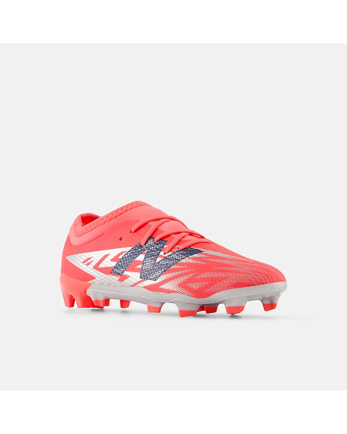 Подошва FG красных футбольных бутс New Balance Furon Team Jnr V8