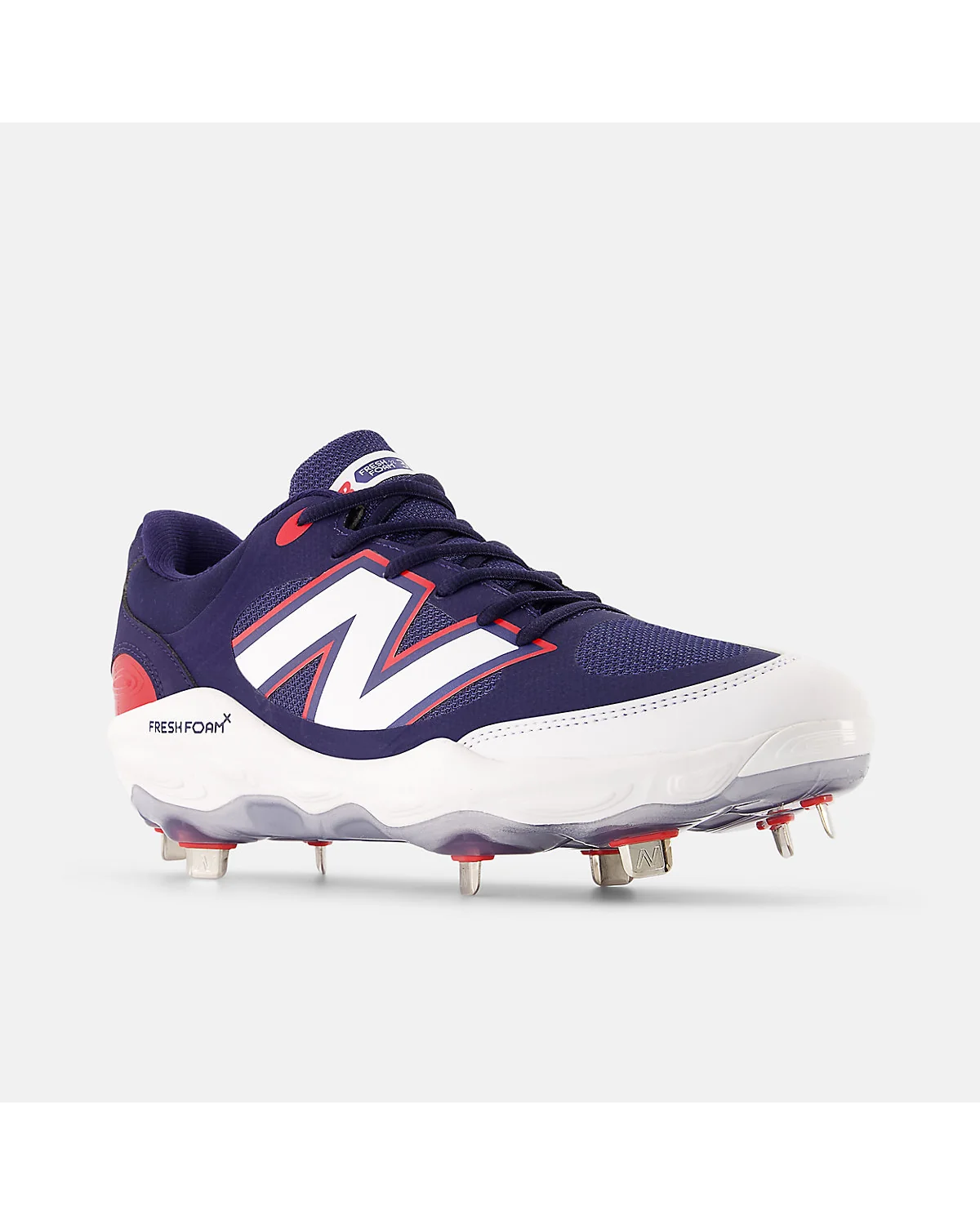 Бутсы New Balance Fresh Foam X 3000v7 с бейсбольными шипами, вид сбоку