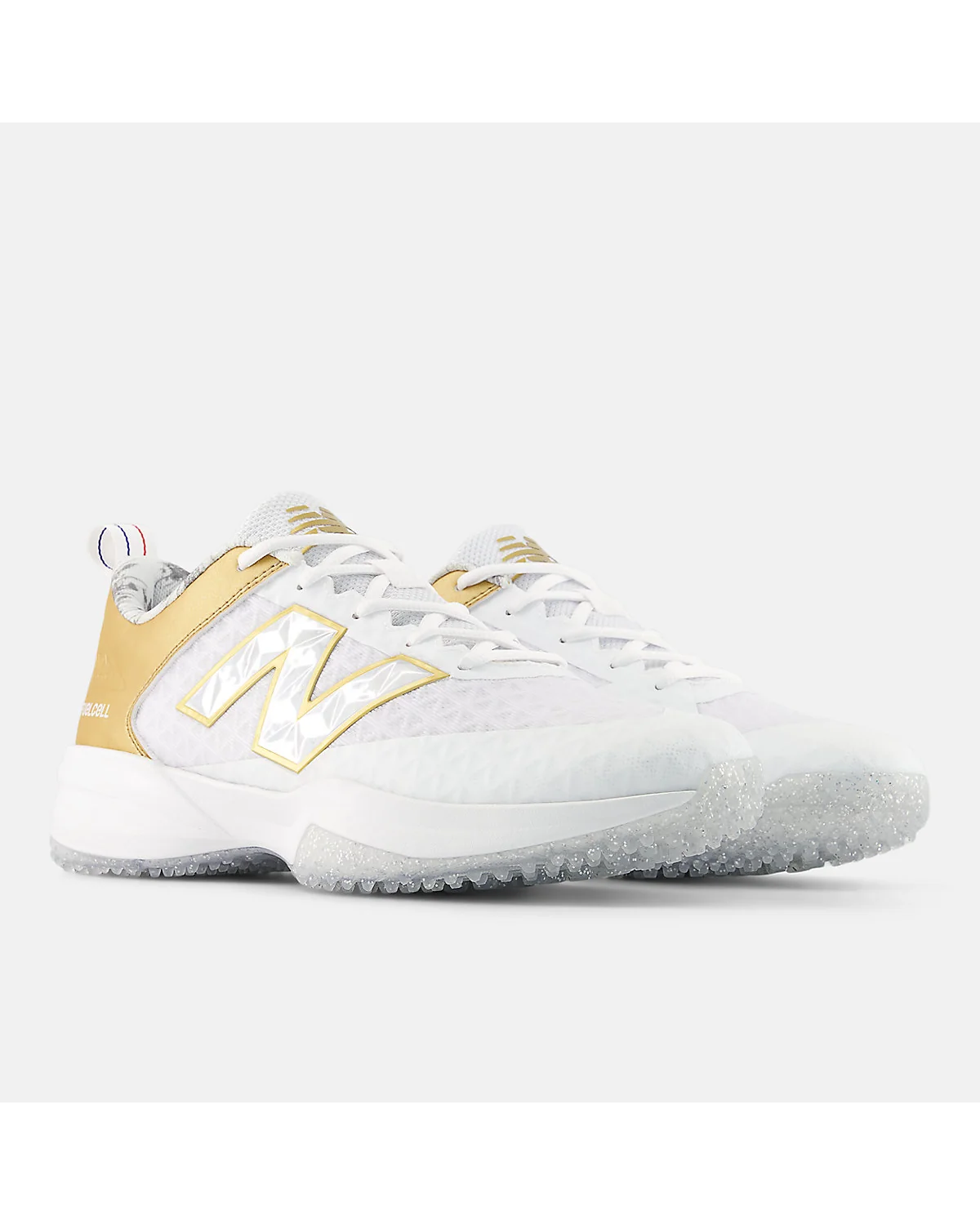 Кроссовки New Balance 4040 вид спереди и сбоку, видны цветовые вставки.