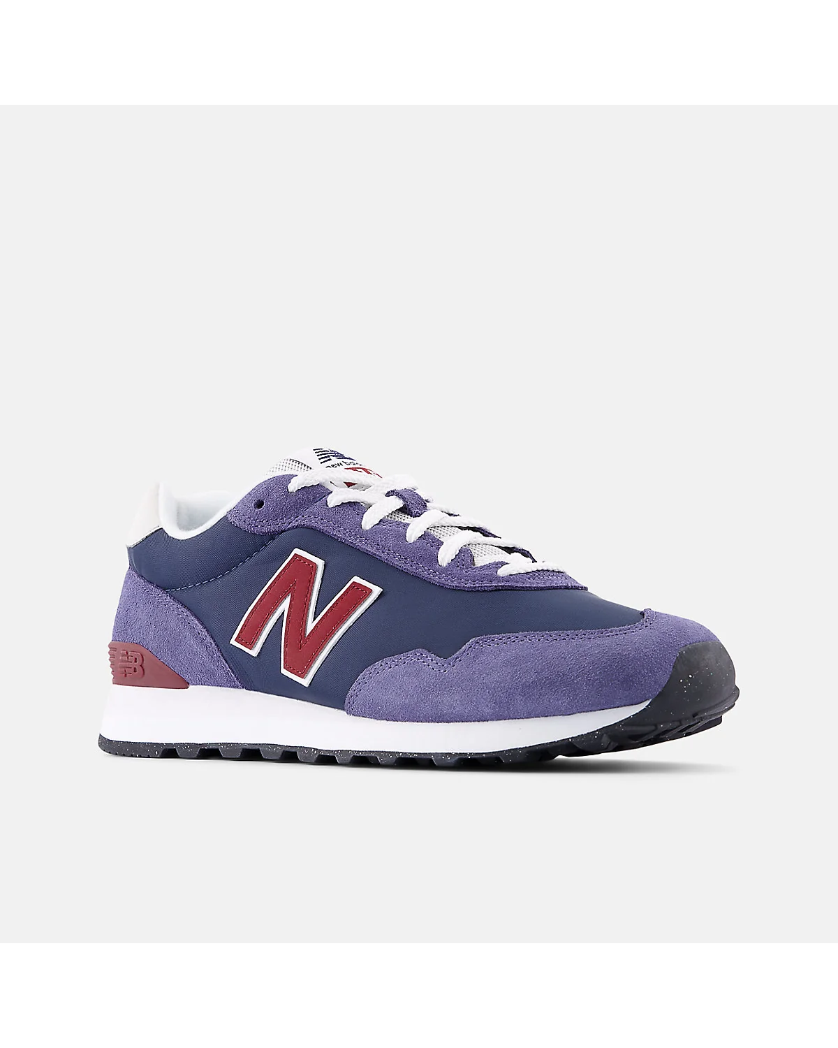 Кроссовки New Balance 515 в профиль, видна конструкция с цветовыми блоками.
