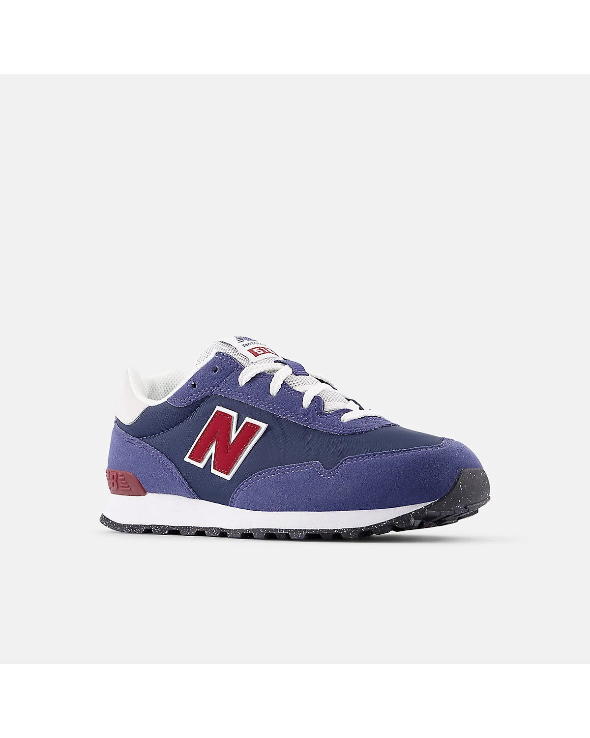 Голубые кроссовки New Balance 515 на шнурках, вид спереди