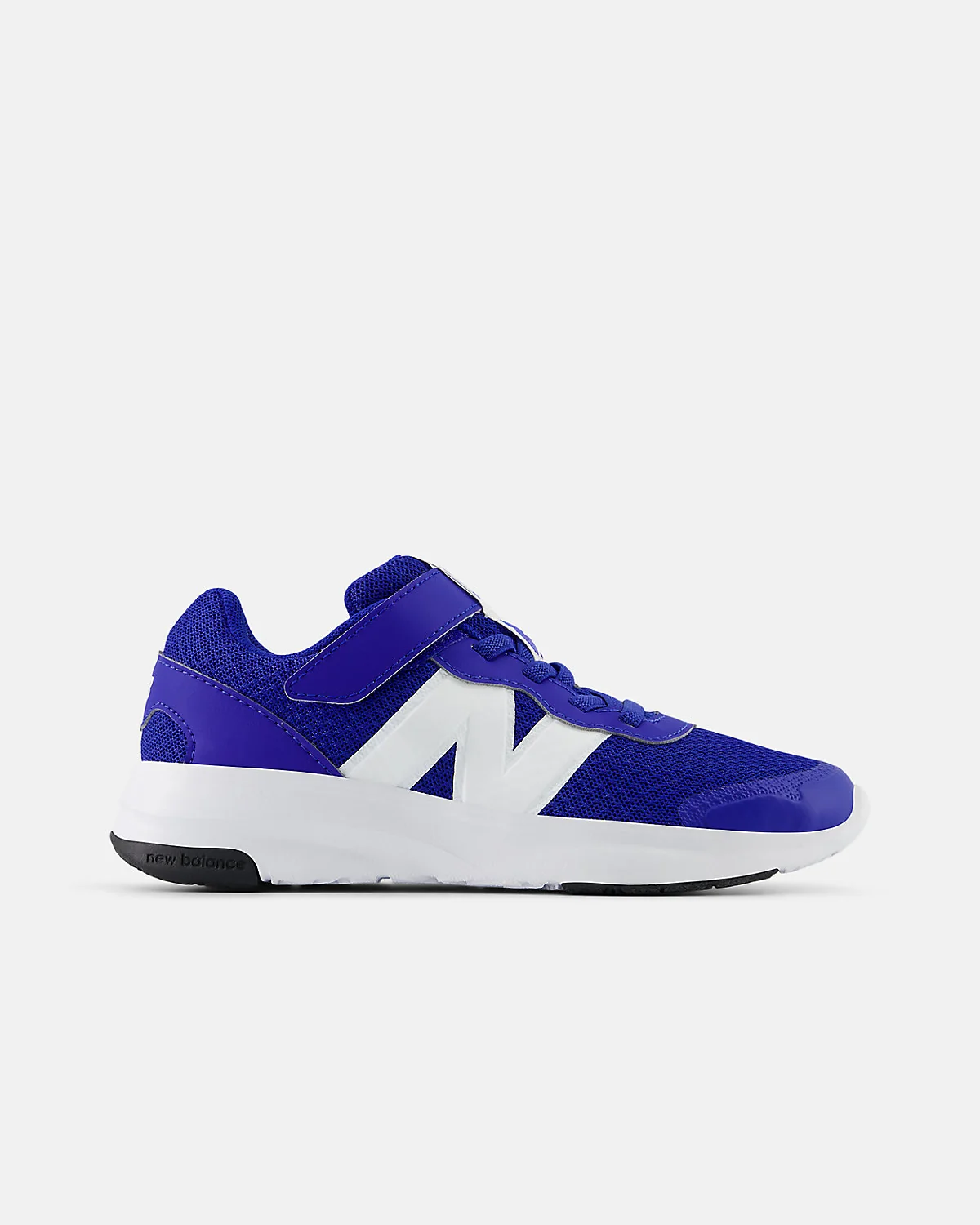 Чёрные детские кроссовки New Balance 578 с белым логотипом и липучкой