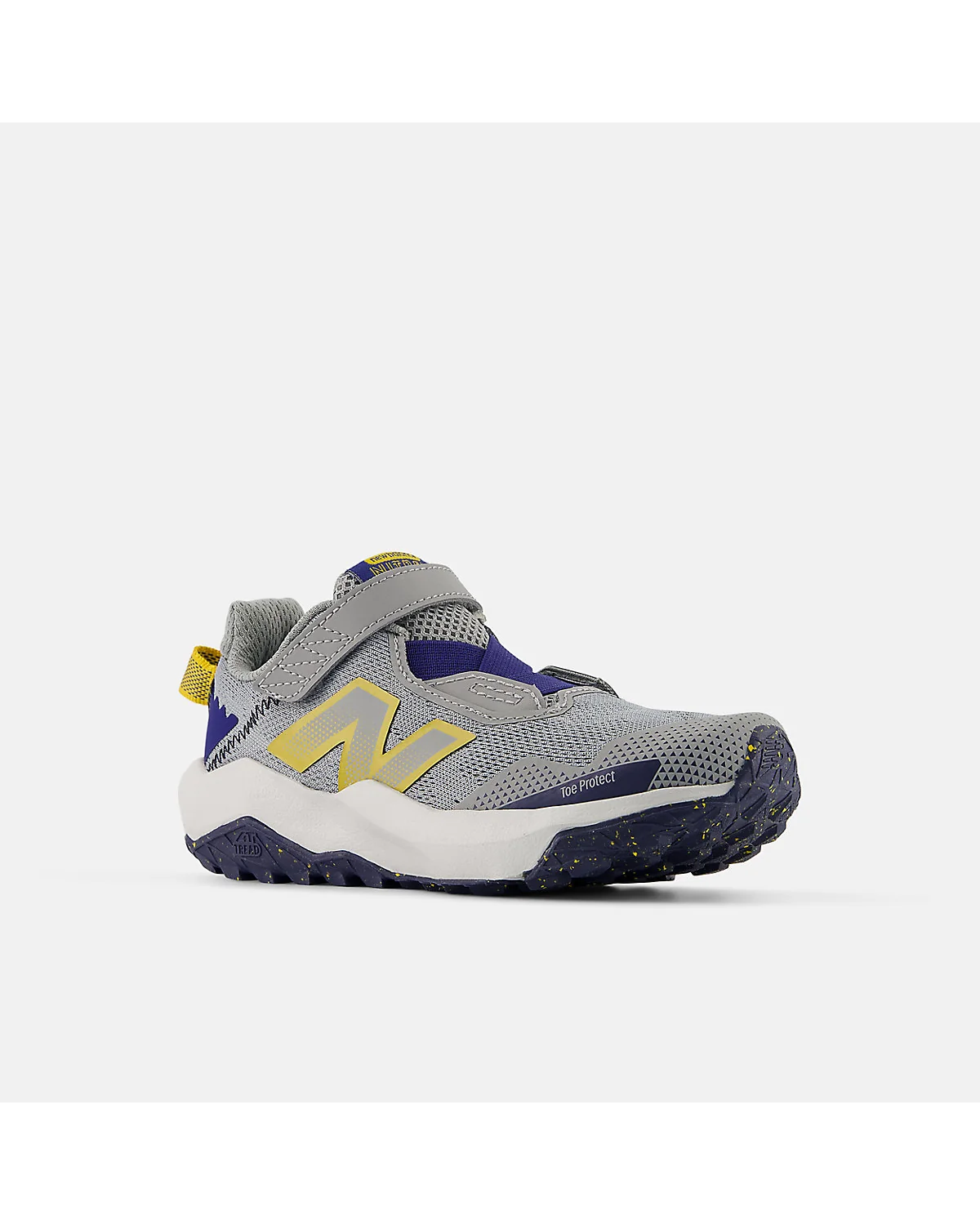 Детские кроссовки New Balance Nitrel v6 с фиксацией на резинке, вид сбоку.