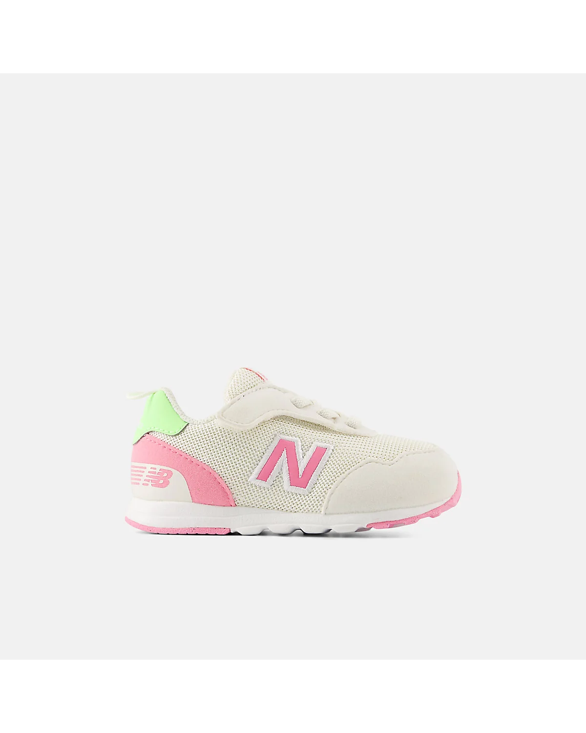 Светло-розовые кроссовки New Balance 515, вид спереди