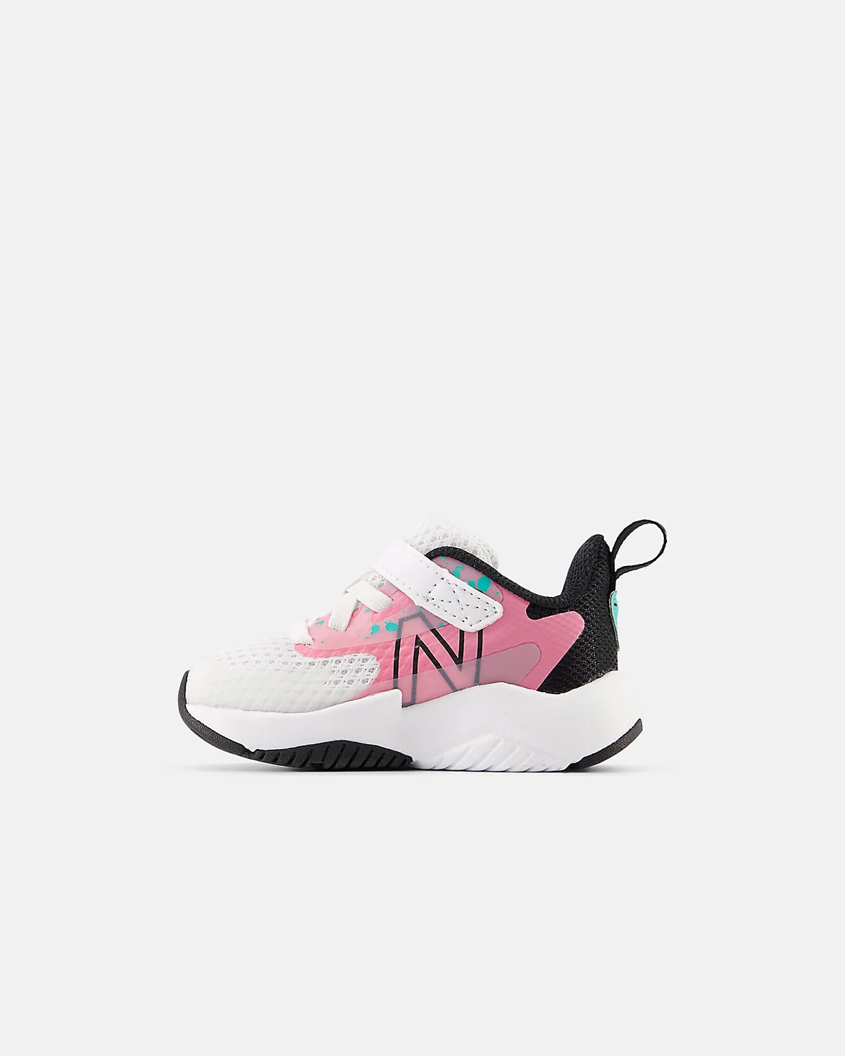 Детские кроссовки New Balance Rave Run v2 синие, боковой профиль.
