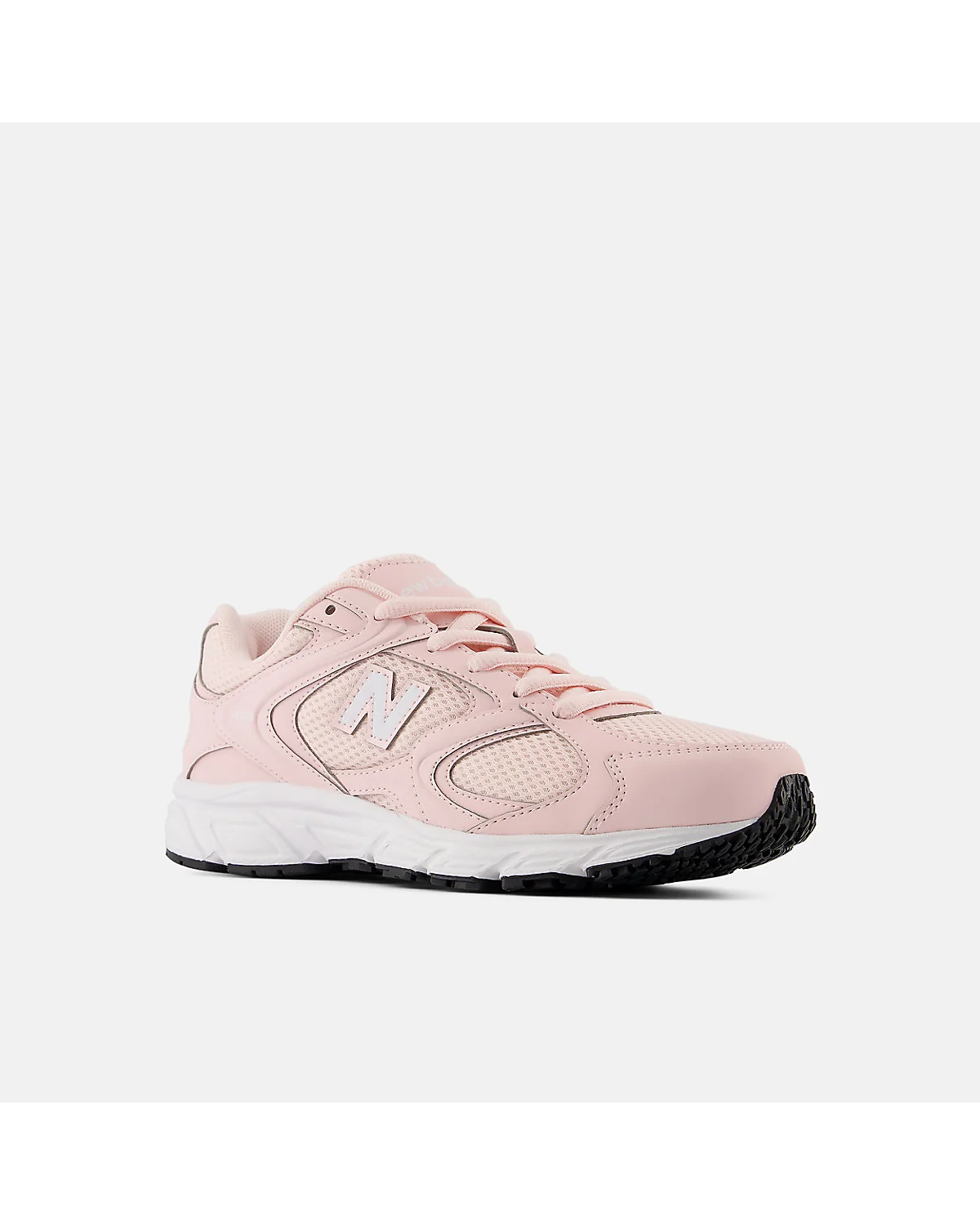 Розовые кроссовки New Balance 408 для девочек, ракурс спереди.