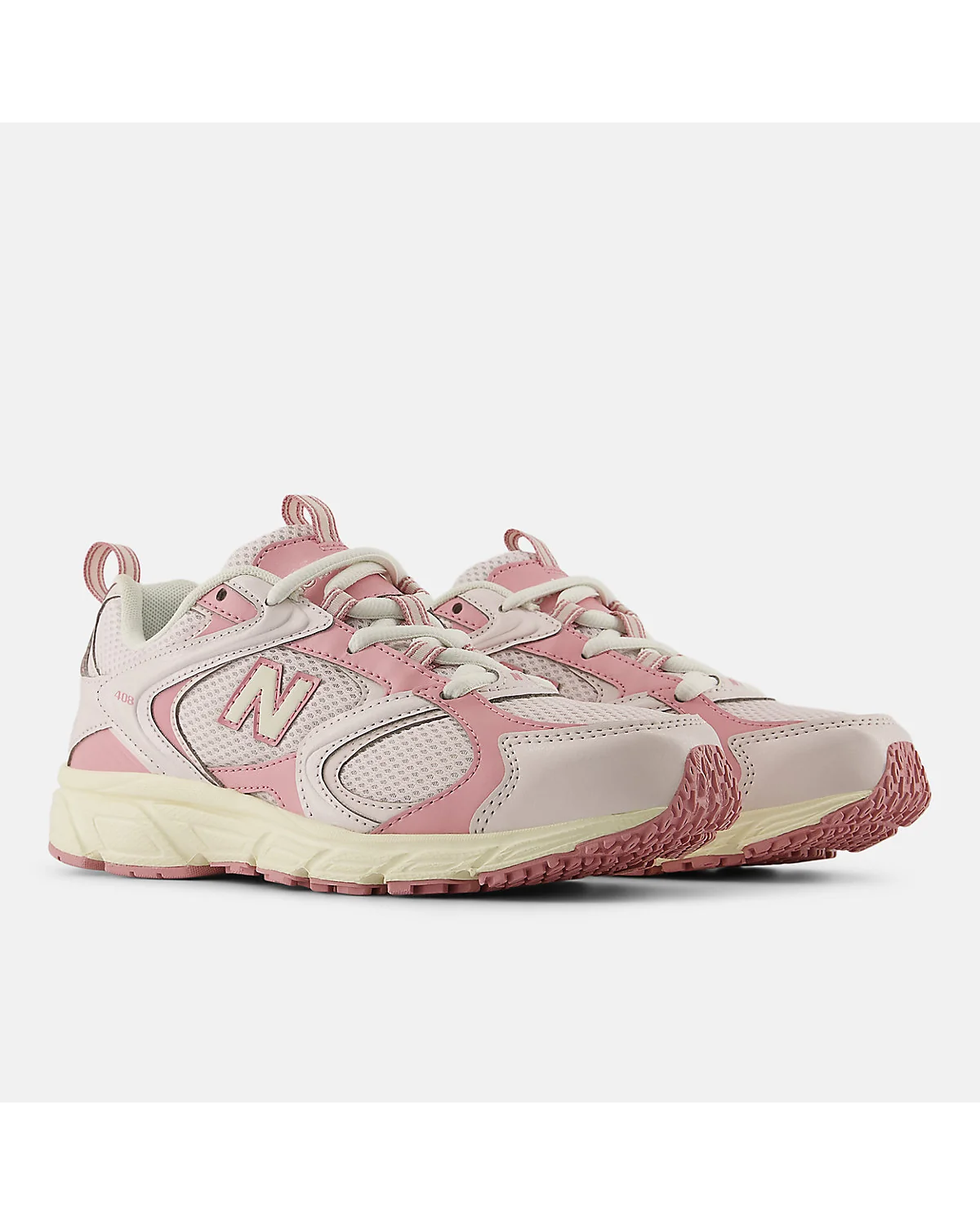 Кроссовки New Balance 408 в паре, вид спереди-сбоку.