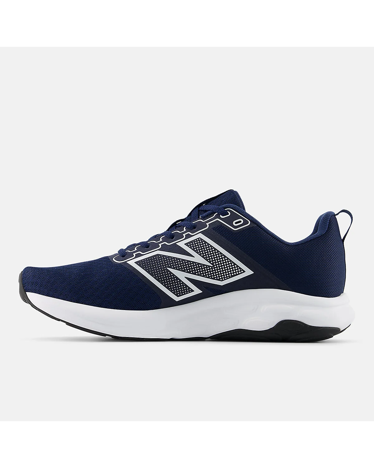 Тёмно-синие кроссовки New Balance 460 v4, вид сзади