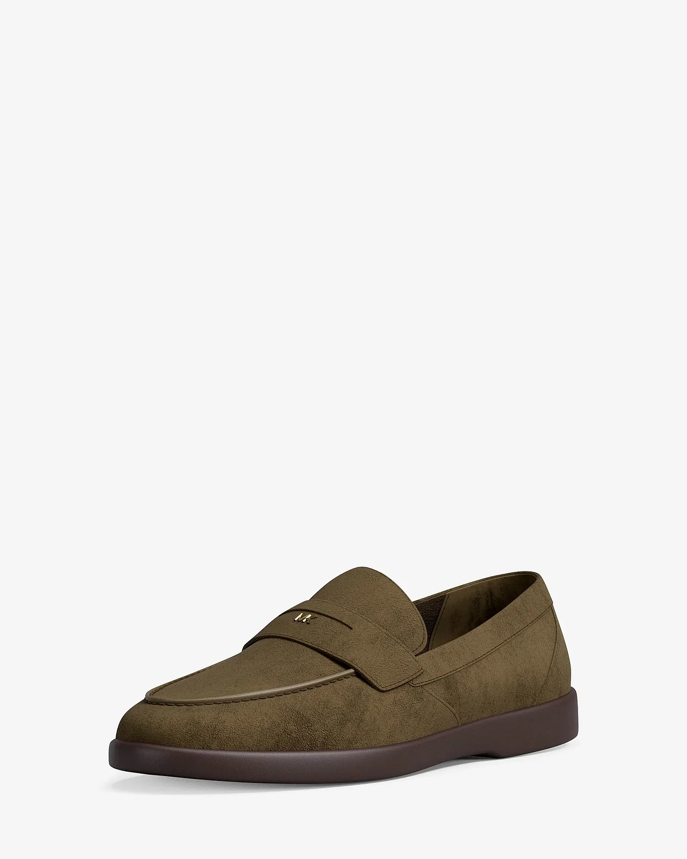 Michael Kors Wesley — зеленые замшевые лоферы-пенни — 7