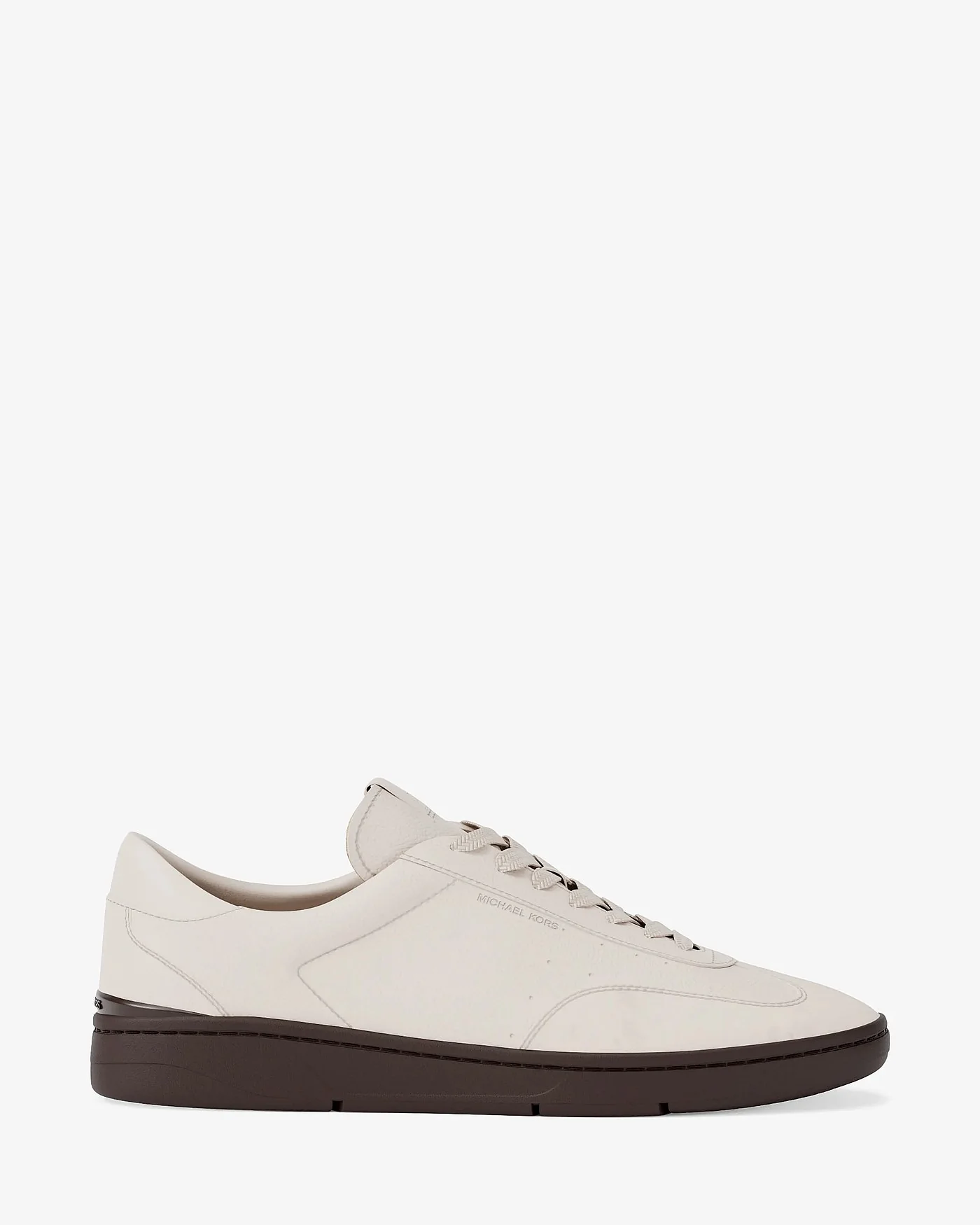 Michael Kors Wilton — бежевые кроссовки из кожи и замши — 2