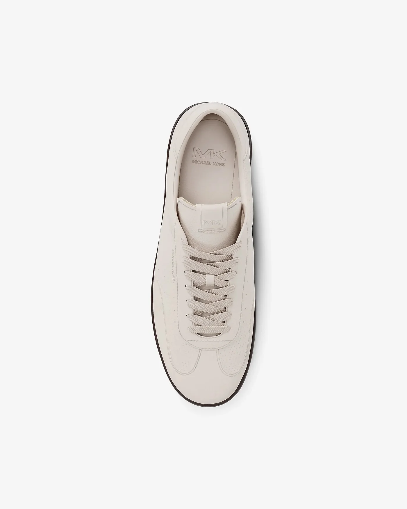 Michael Kors Wilton — бежевые кроссовки из кожи и замши — 5