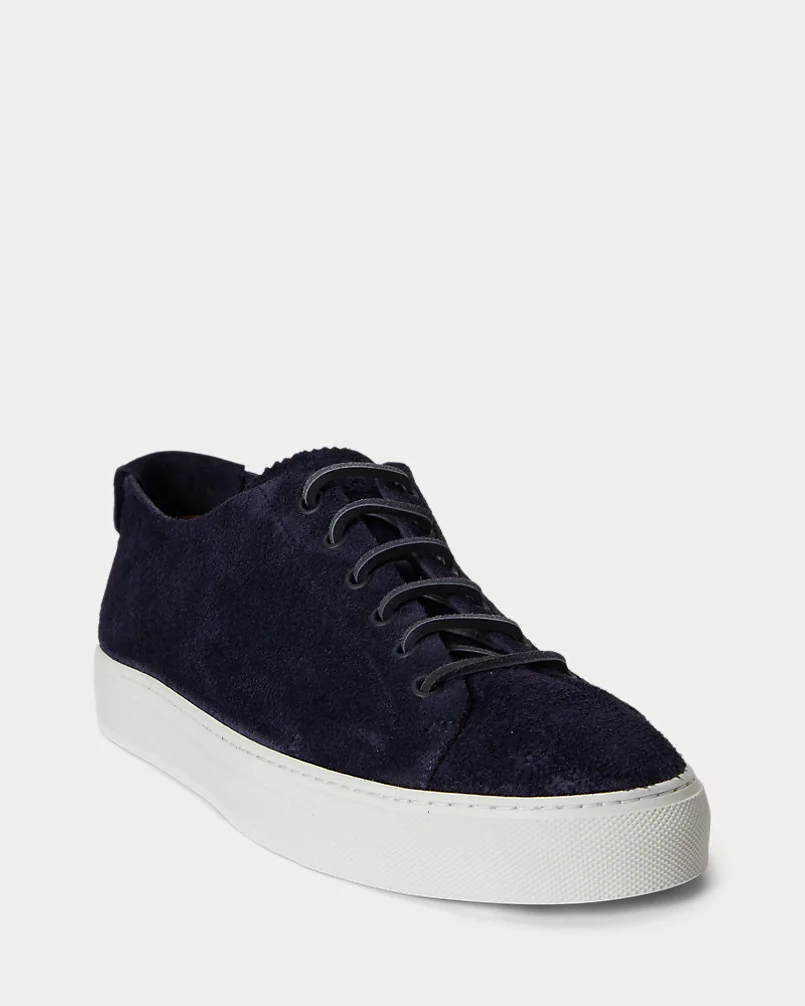 Кроссовки Ralph Lauren Jermain замшевые тёмно-синие — 2
