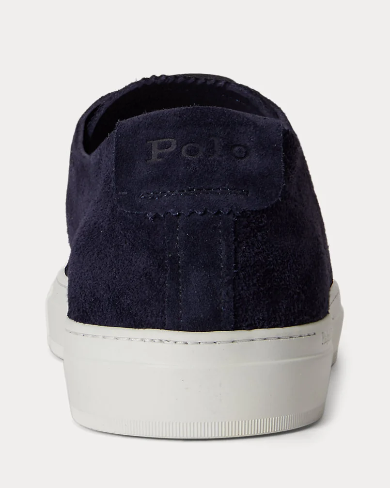 Кроссовки Ralph Lauren Jermain замшевые тёмно-синие — 3