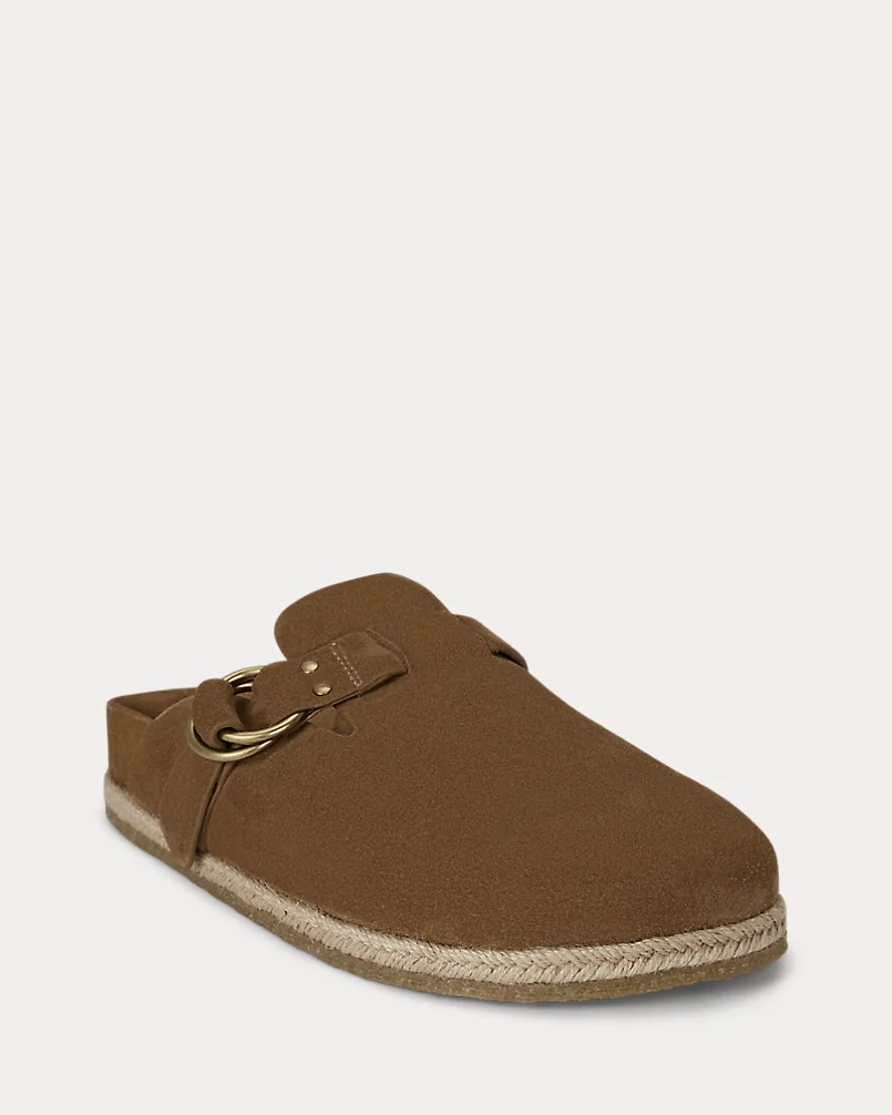 Сабо Ralph Lauren Turbach замшевые на платформе — 2