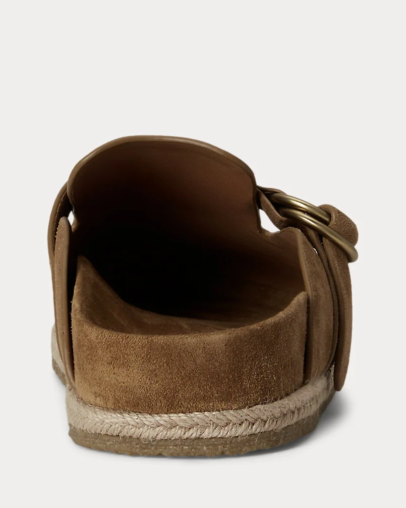 Сабо Ralph Lauren Turbach замшевые на платформе — 3