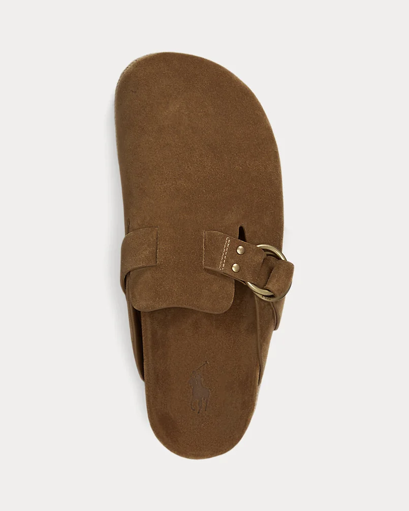 Сабо Ralph Lauren Turbach замшевые на платформе — 4