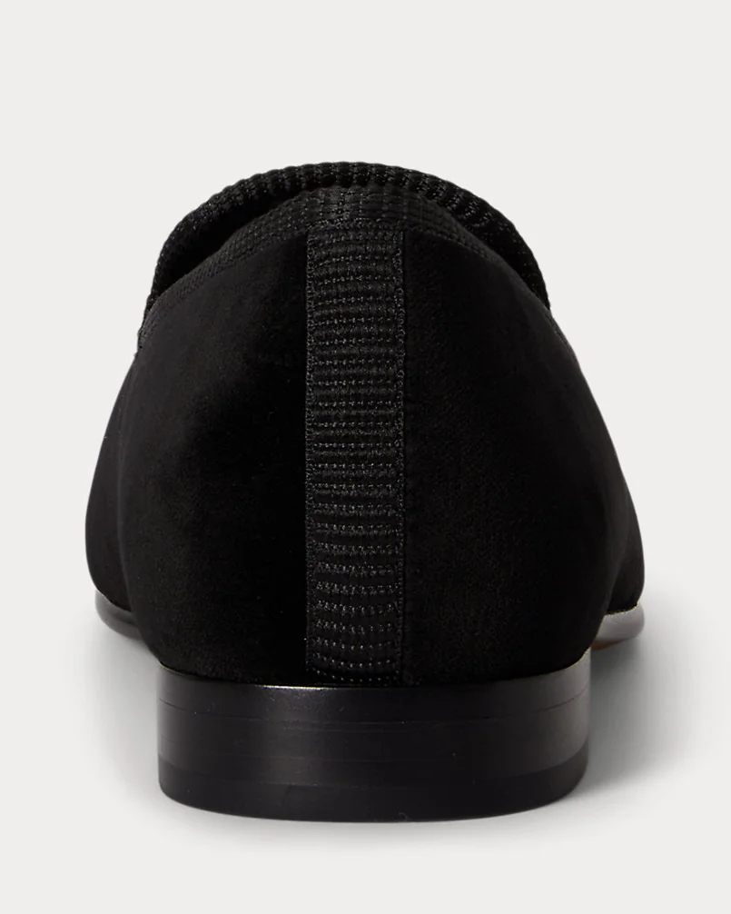Бархатные лоферы Ralph Lauren Paxton чёрные — 3