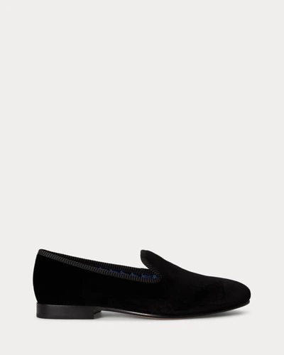 Бархатные лоферы Ralph Lauren Paxton чёрные