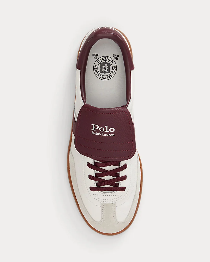 Кроссовки Bedford из кожи и замши Ralph Lauren — 4