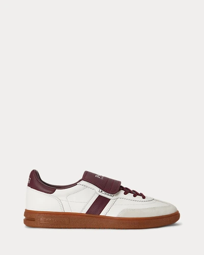 Кроссовки Bedford из кожи и замши Ralph Lauren
