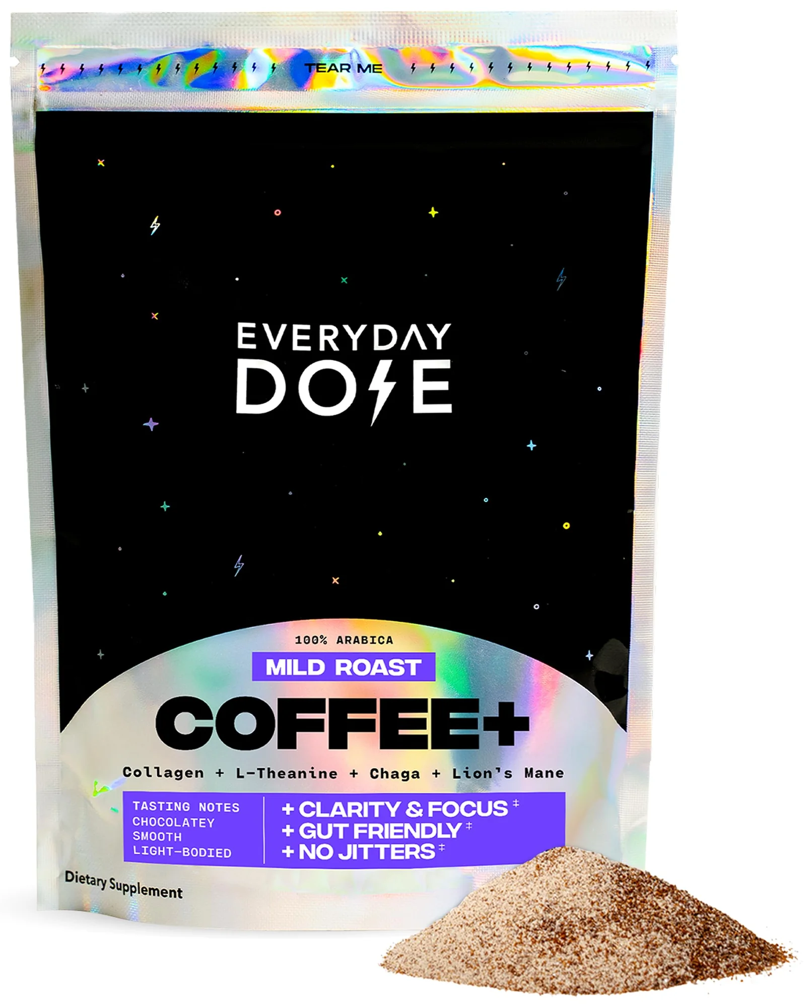 Everyday Dose Premium Mushroom Coffee с коллагеном и L-теанином 30 порций — 1