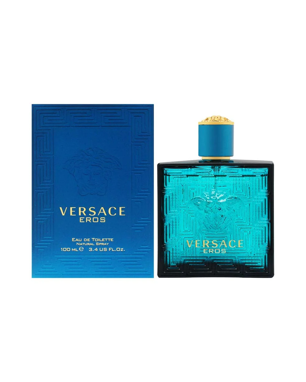 Versace Eros for Men 3.4 oz Eau de Toilette — голубой