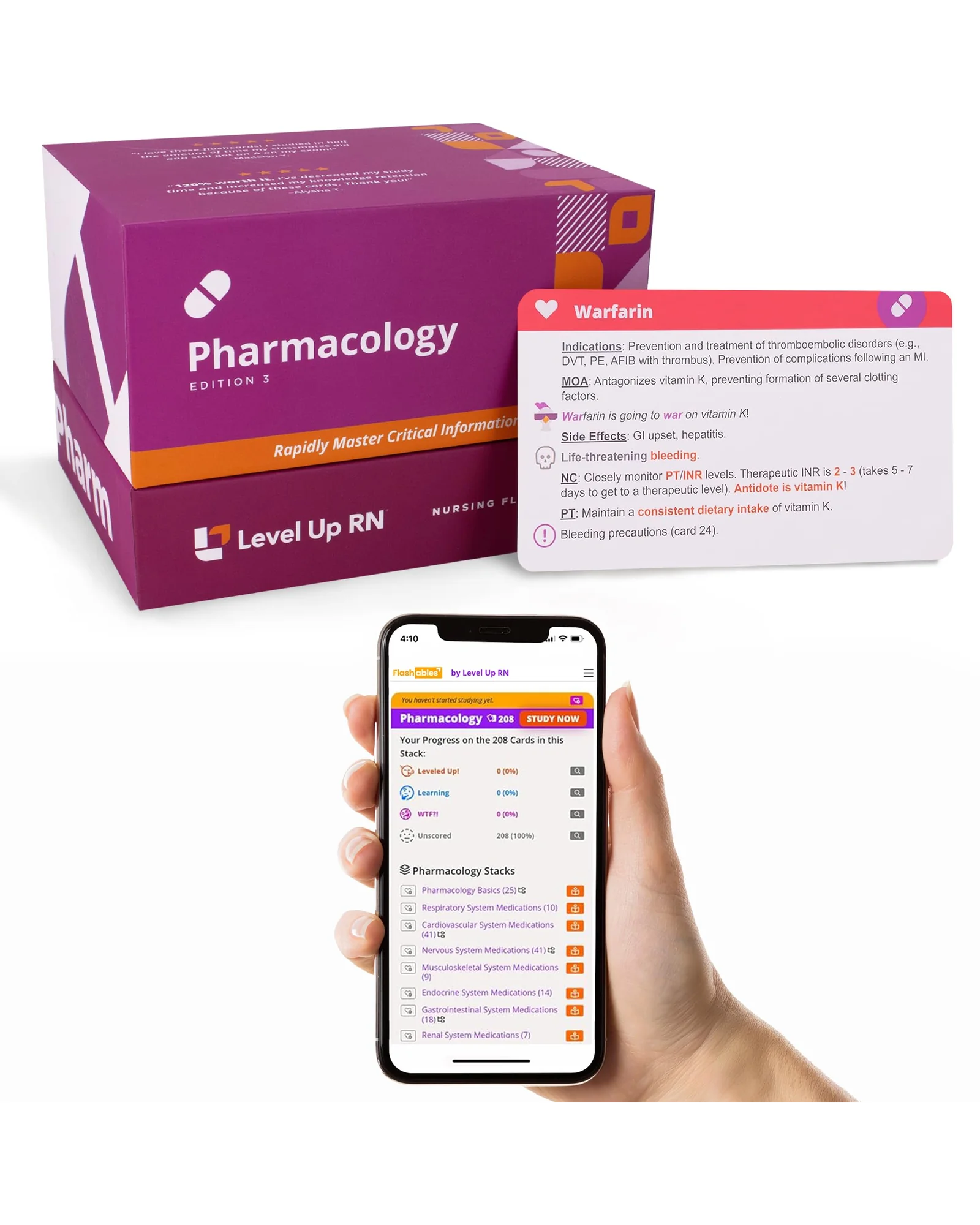 Pharmacology Flash Cards - NCLEX учебные карточки (223 шт) — 1