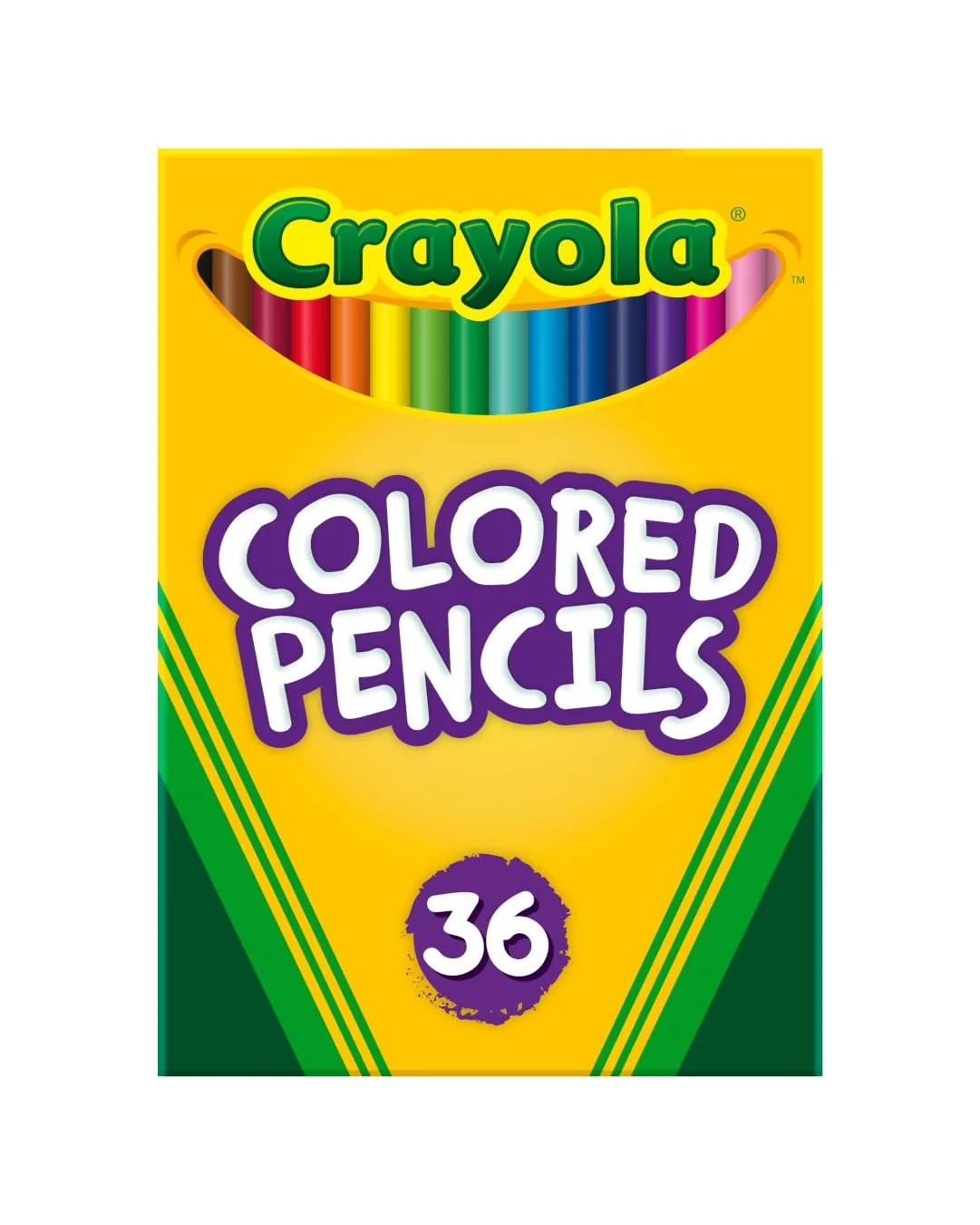 Crayola цветные карандаши, 36 цветов, заточенные, для детей и взрослых — мульти