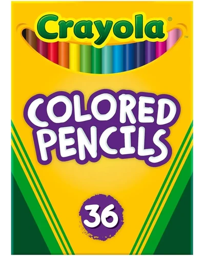 Crayola цветные карандаши, 36 цветов, заточенные, для детей и взрослых