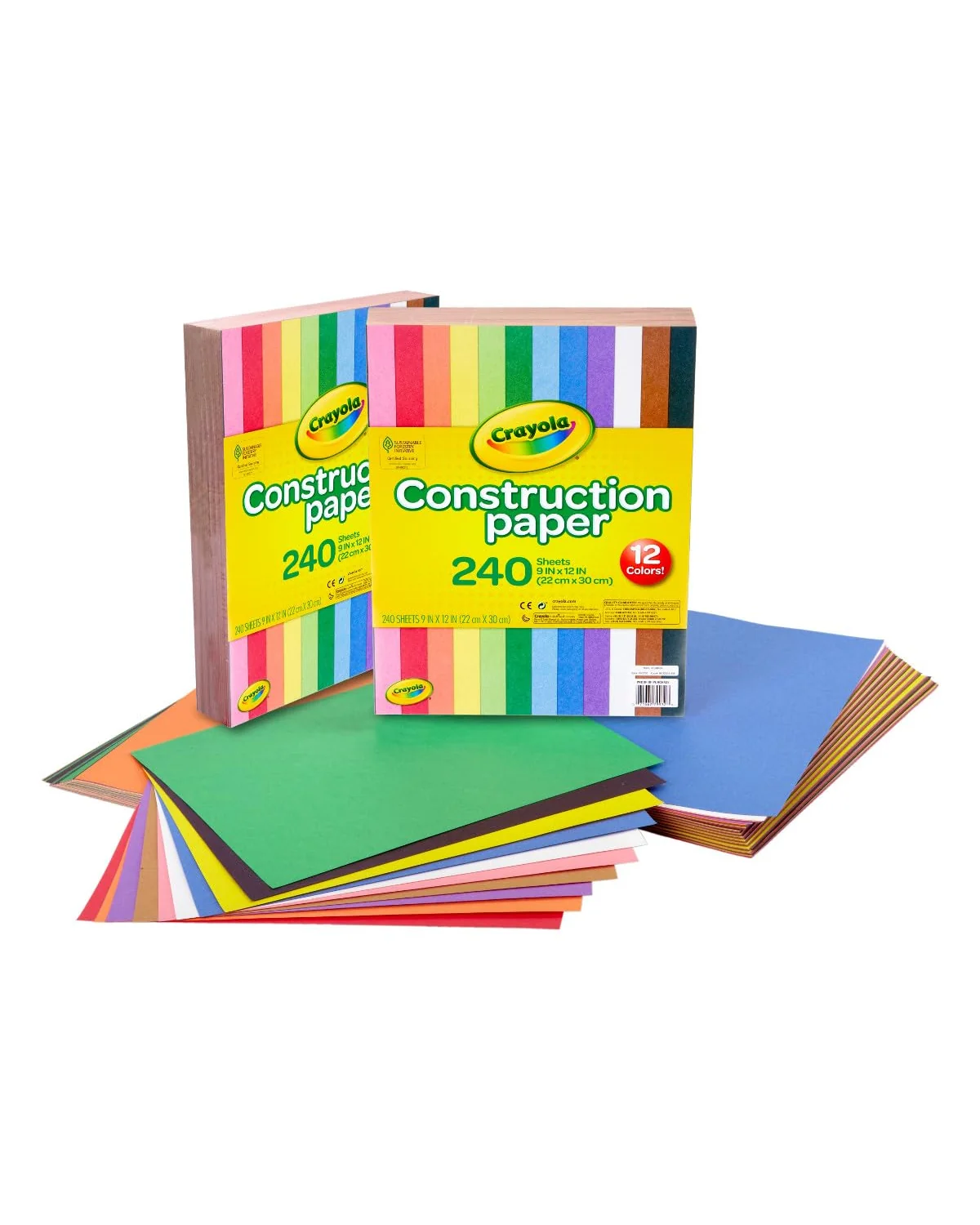 Crayola цветная бумага для творчества 480 листов — мульти