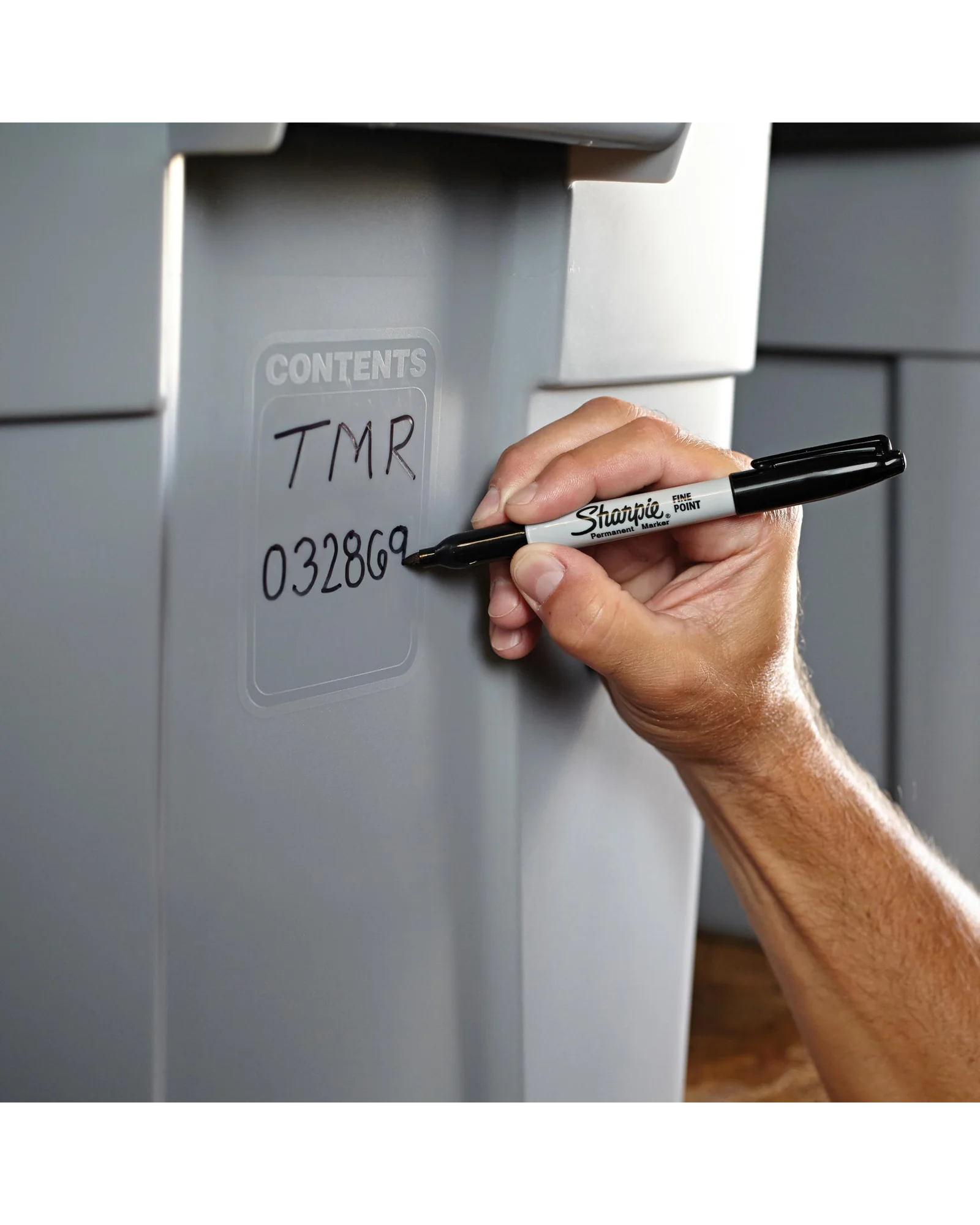 Sharpie перманентные маркеры, тонкий наконечник, чёрные, 12 штук — 8