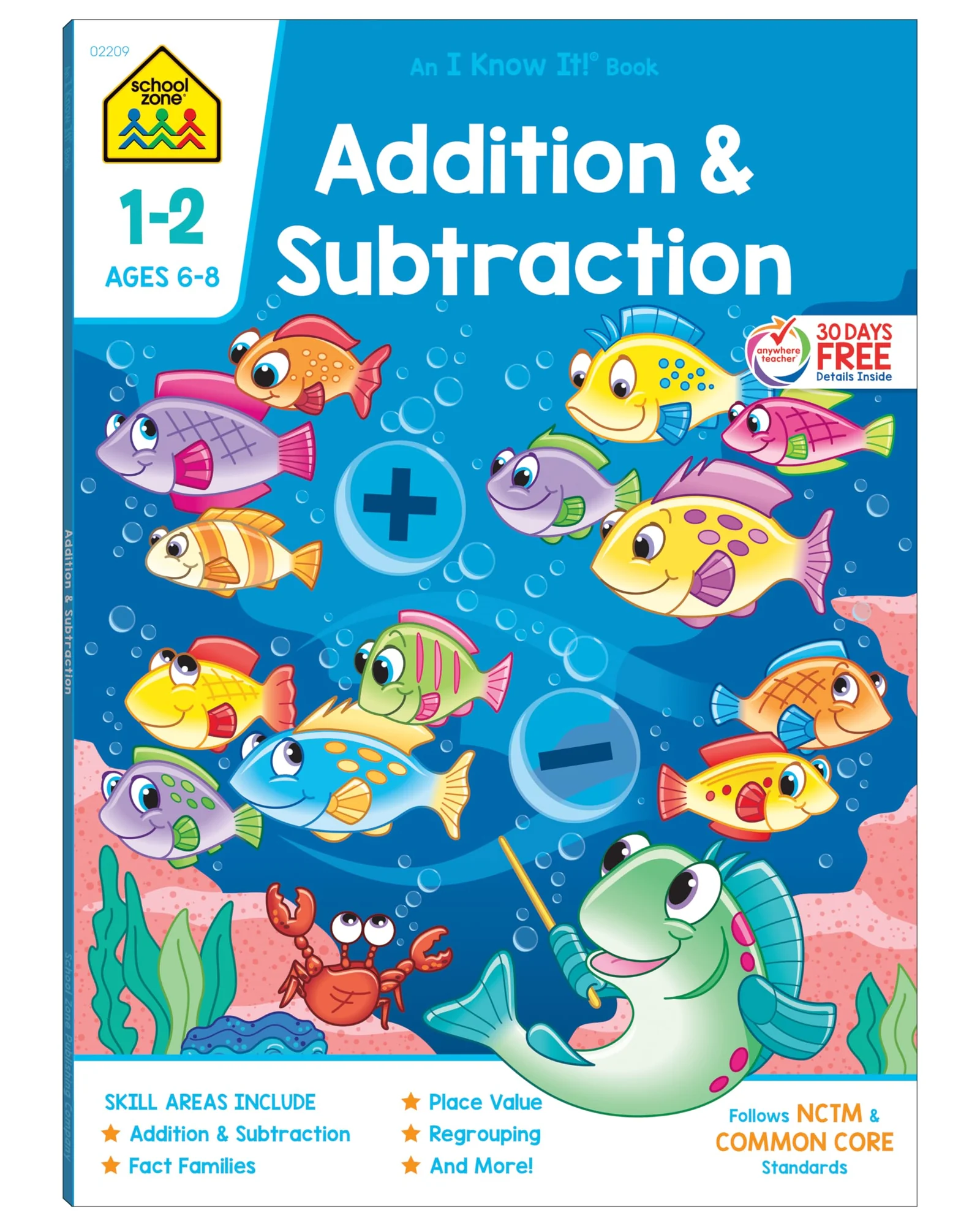 School Zone Addition & Subtraction Workbook — 1